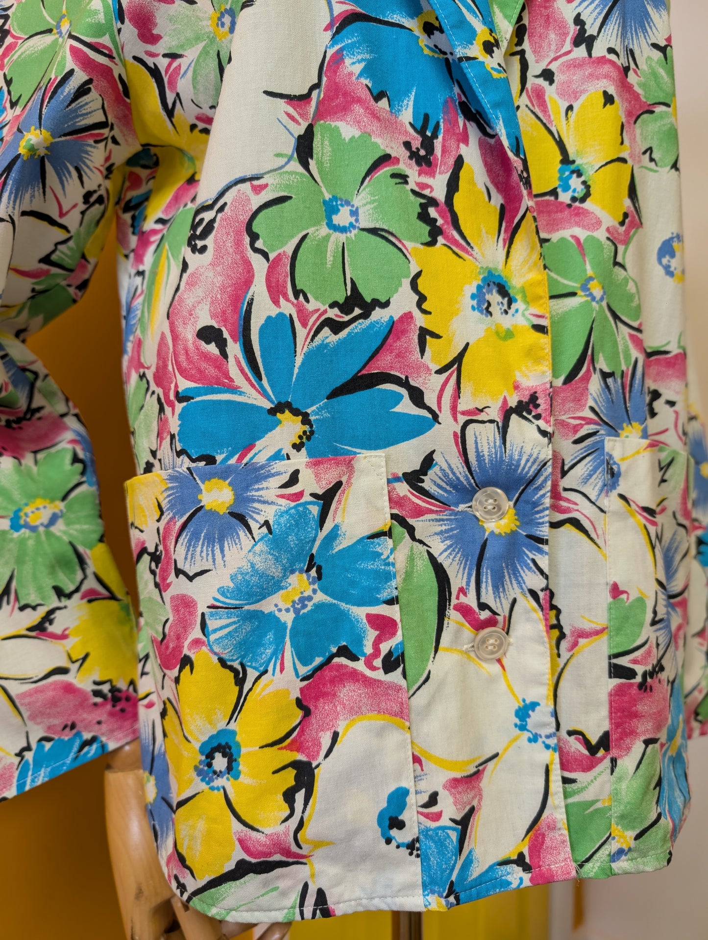 1980s St Michael floral cotton jacket - S