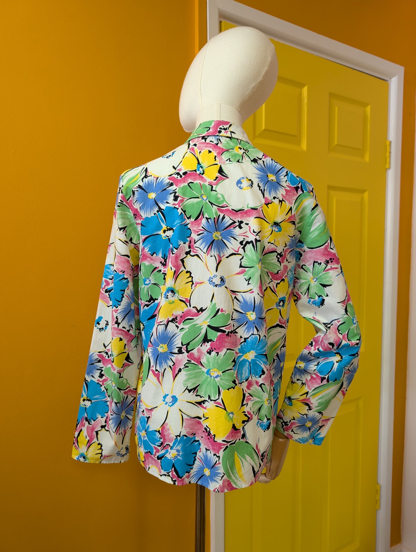 1980s St Michael floral cotton jacket - S