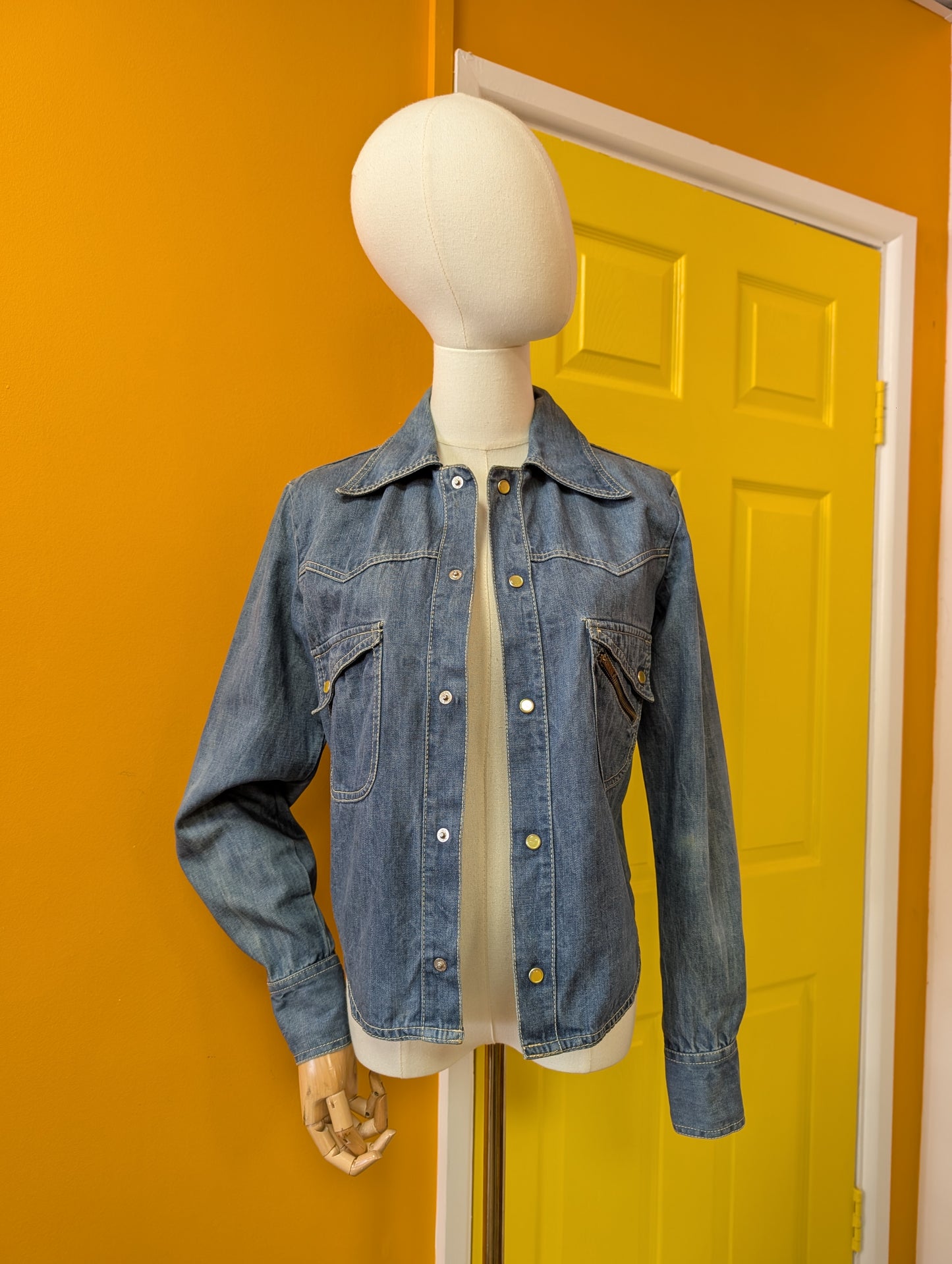 1970s Faded Glory denim shirt/jacket