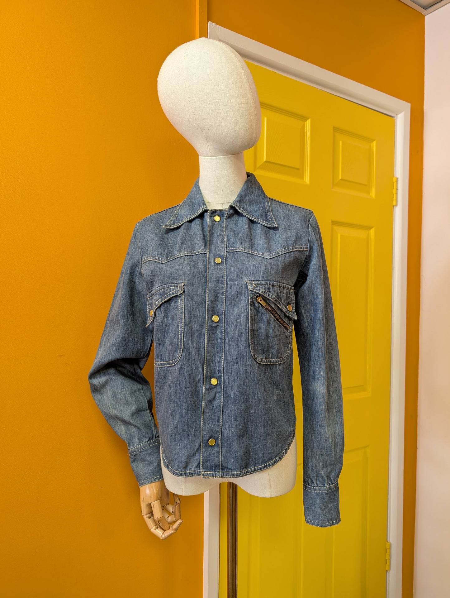 1970s Faded Glory denim shirt/jacket
