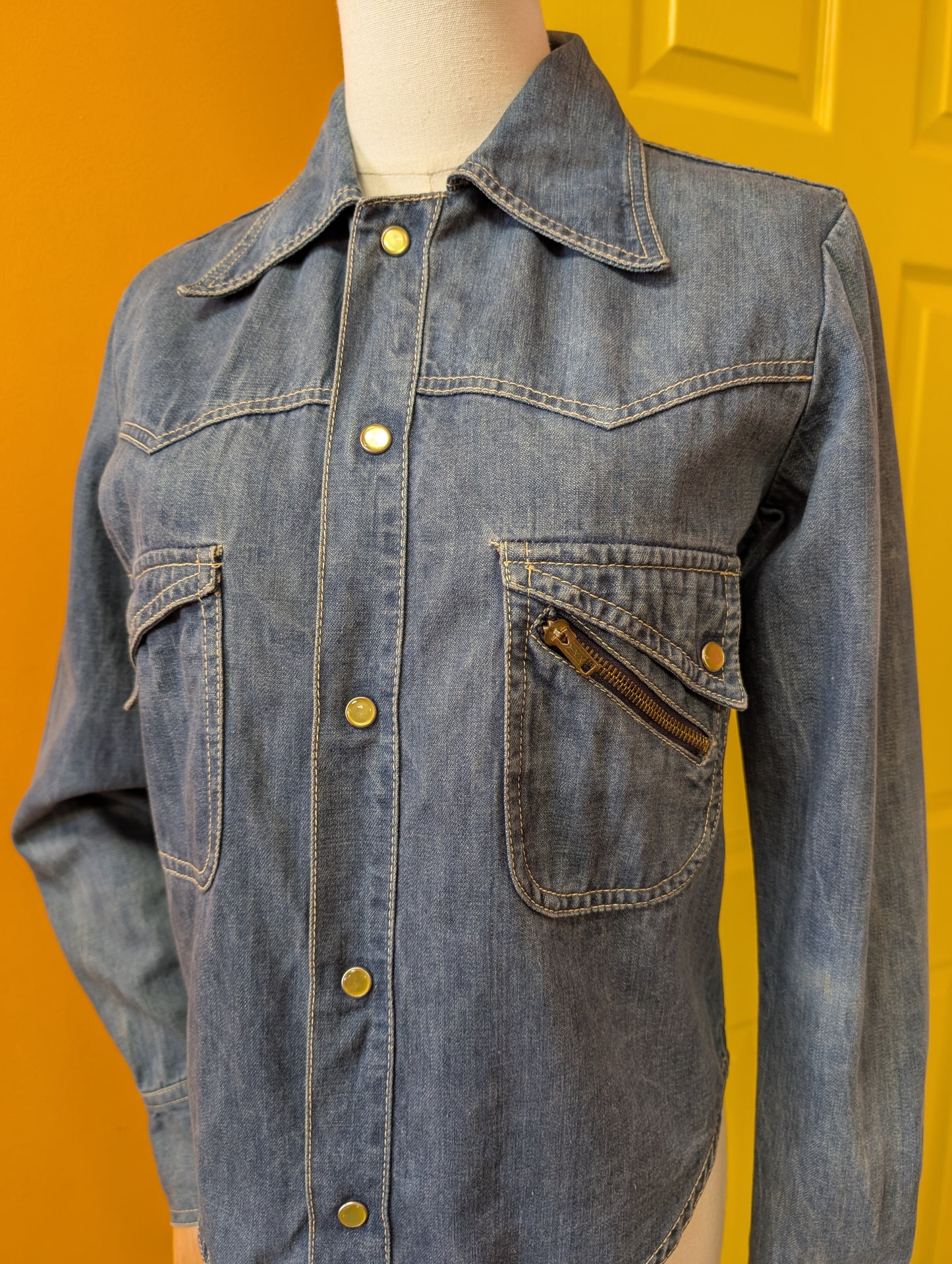 1970s Faded Glory denim shirt/jacket