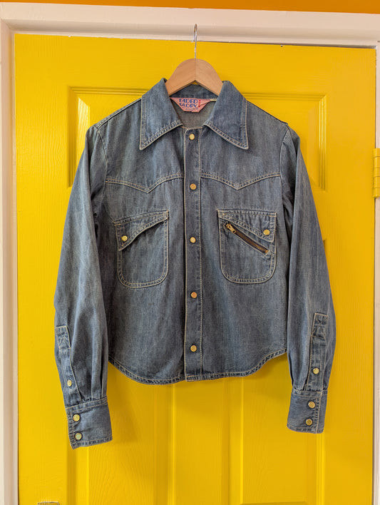 1970s Faded Glory denim shirt/jacket
