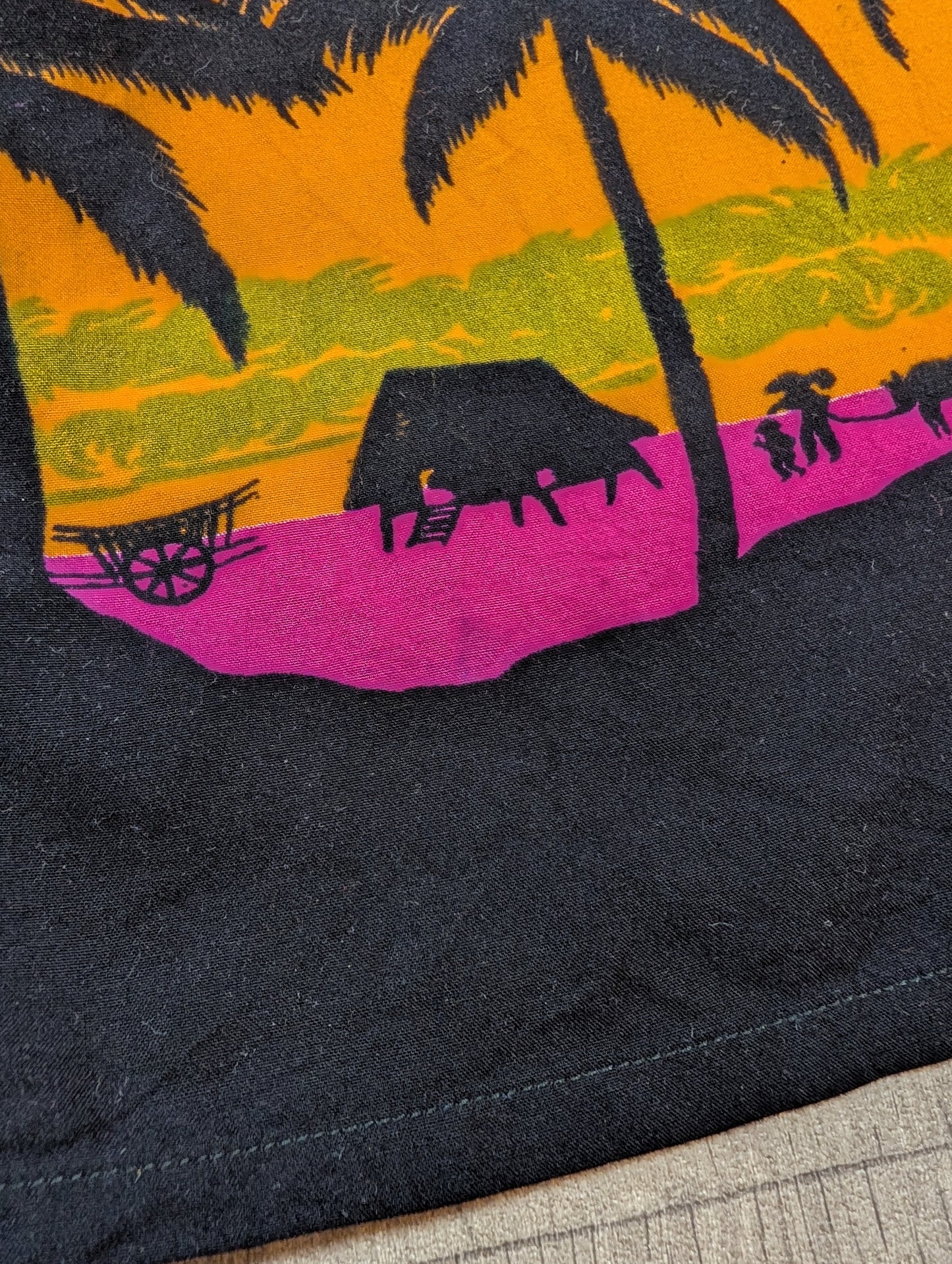1980s Elok batik kaftan