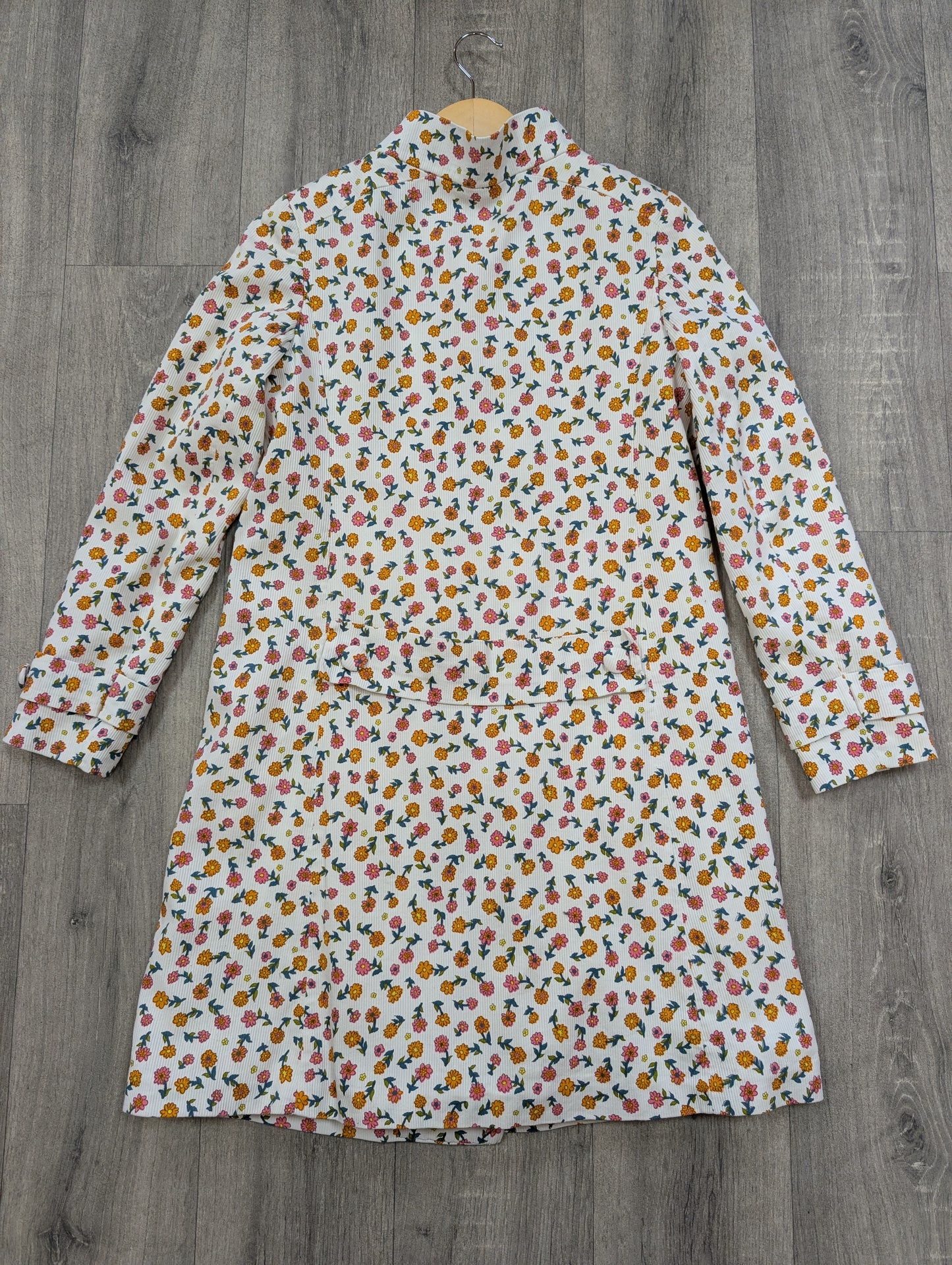 1960s Wallis floral cotton coat - XS