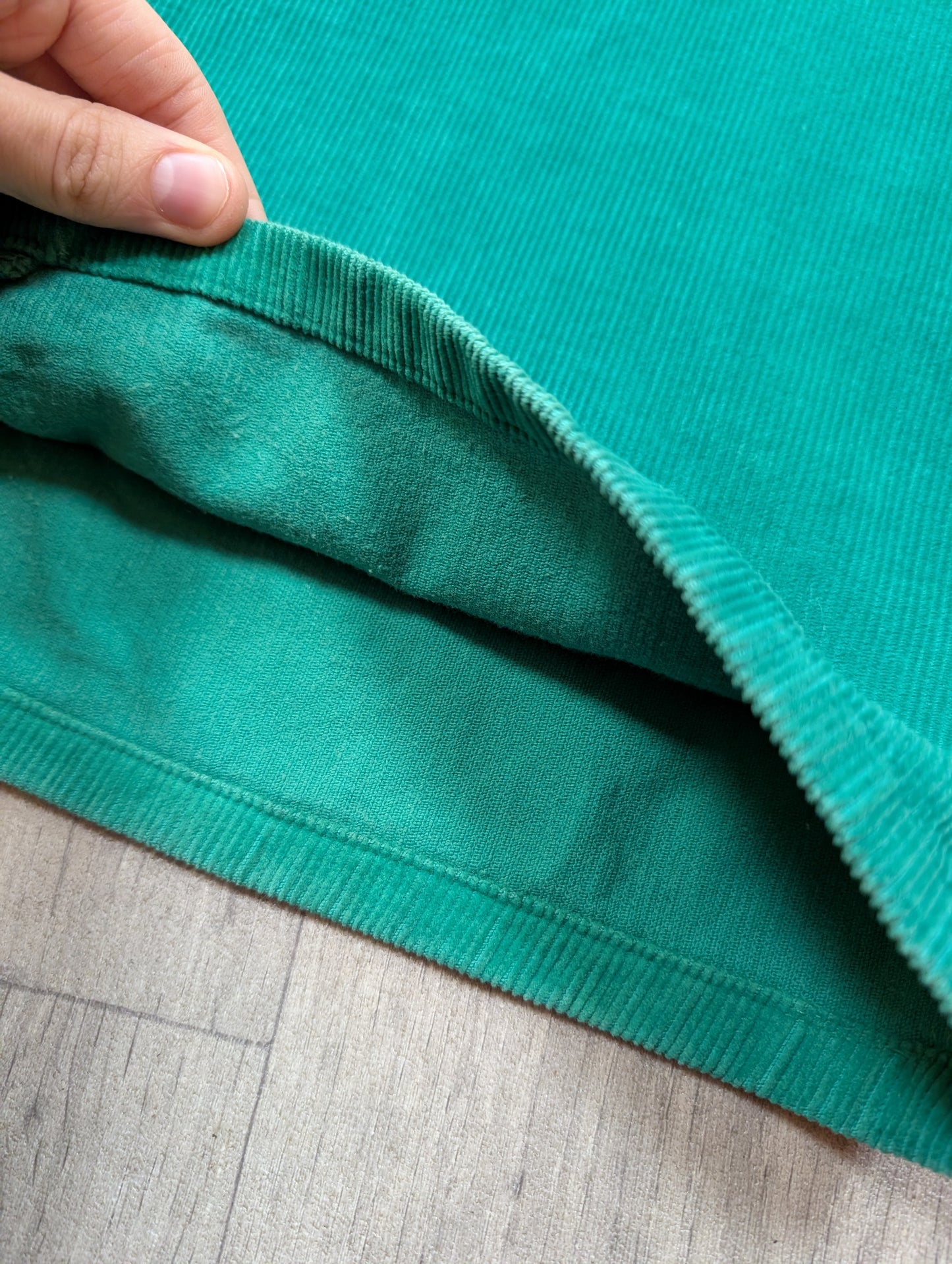 1970s St Michael green corduroy trousers - 32" waist