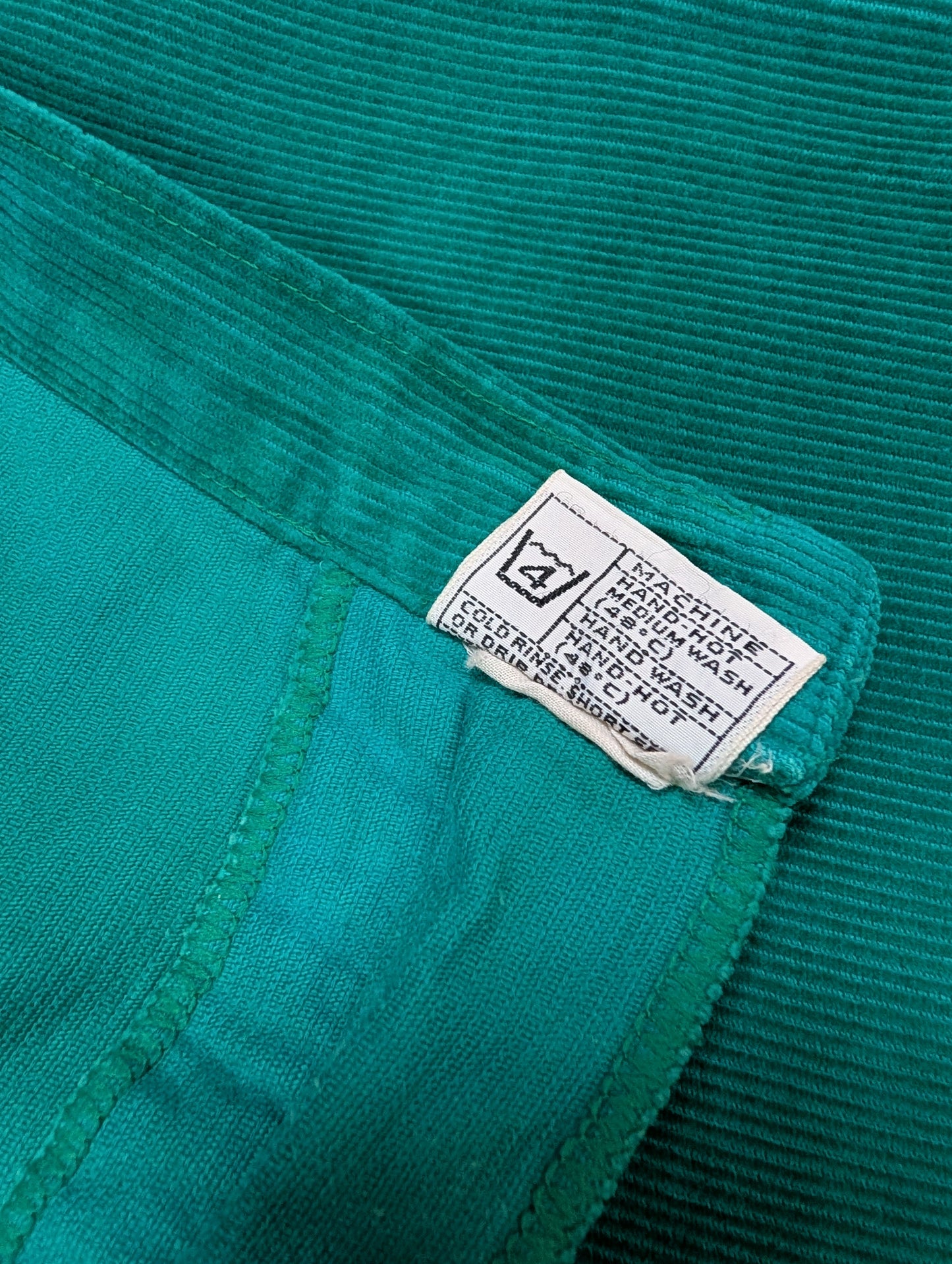 1970s St Michael green corduroy trousers - 32" waist