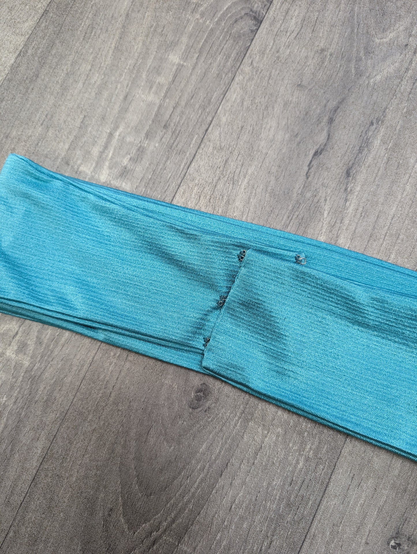 1970s turquoise belted kaftan