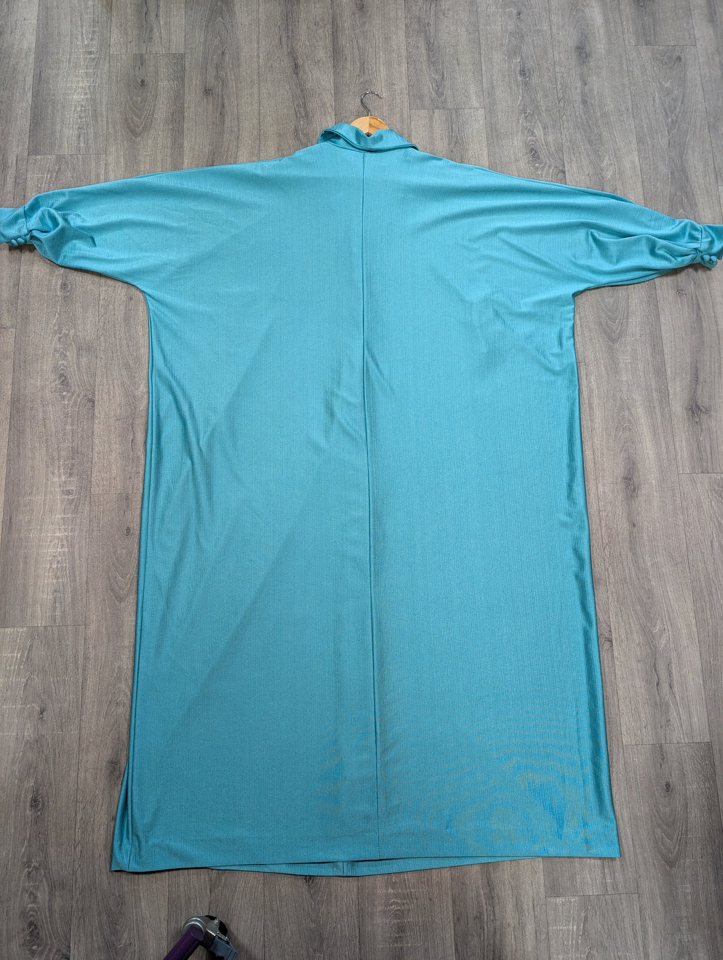1970s turquoise belted kaftan