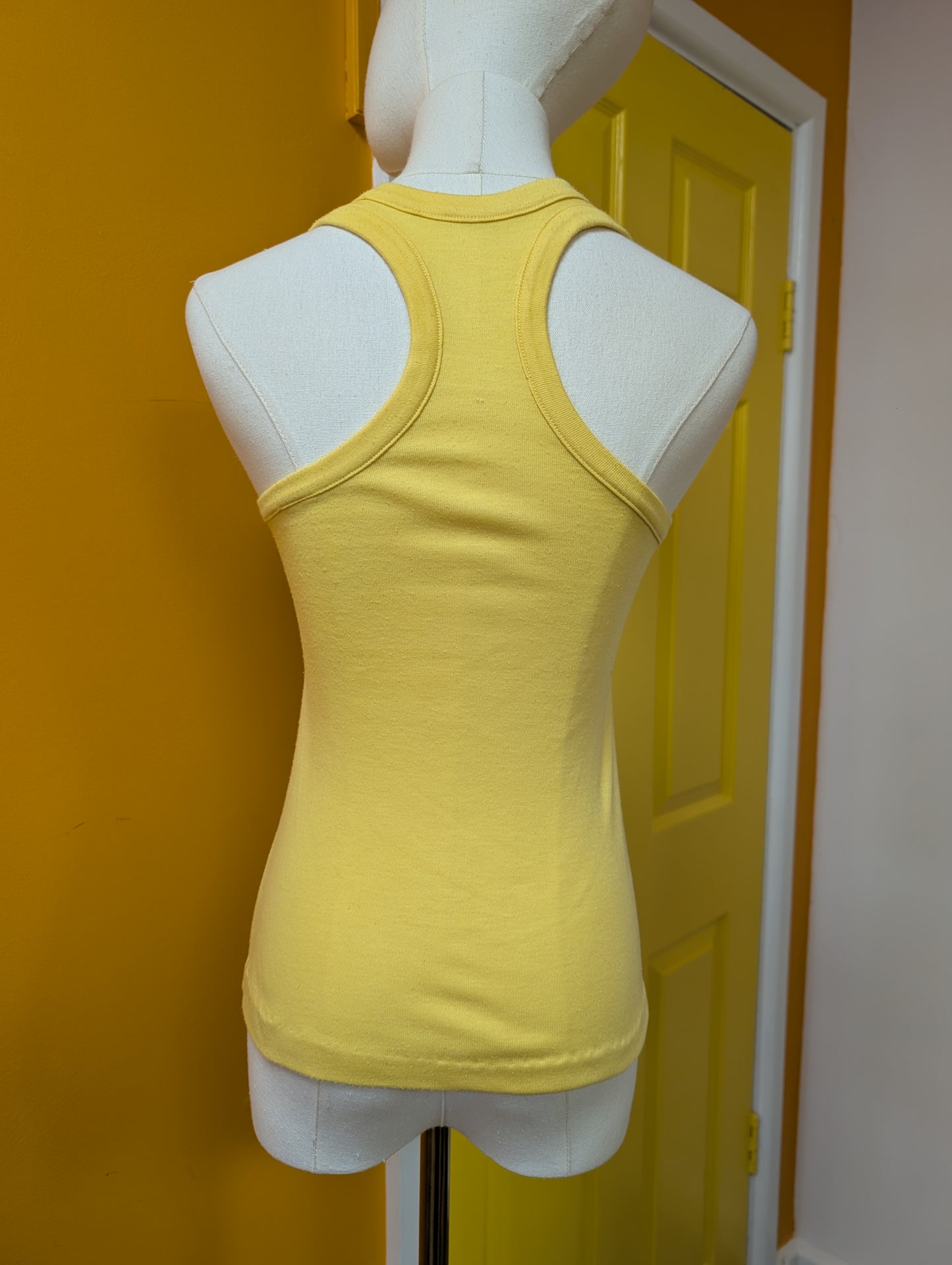 1970s appliqué fish vest top - XS
