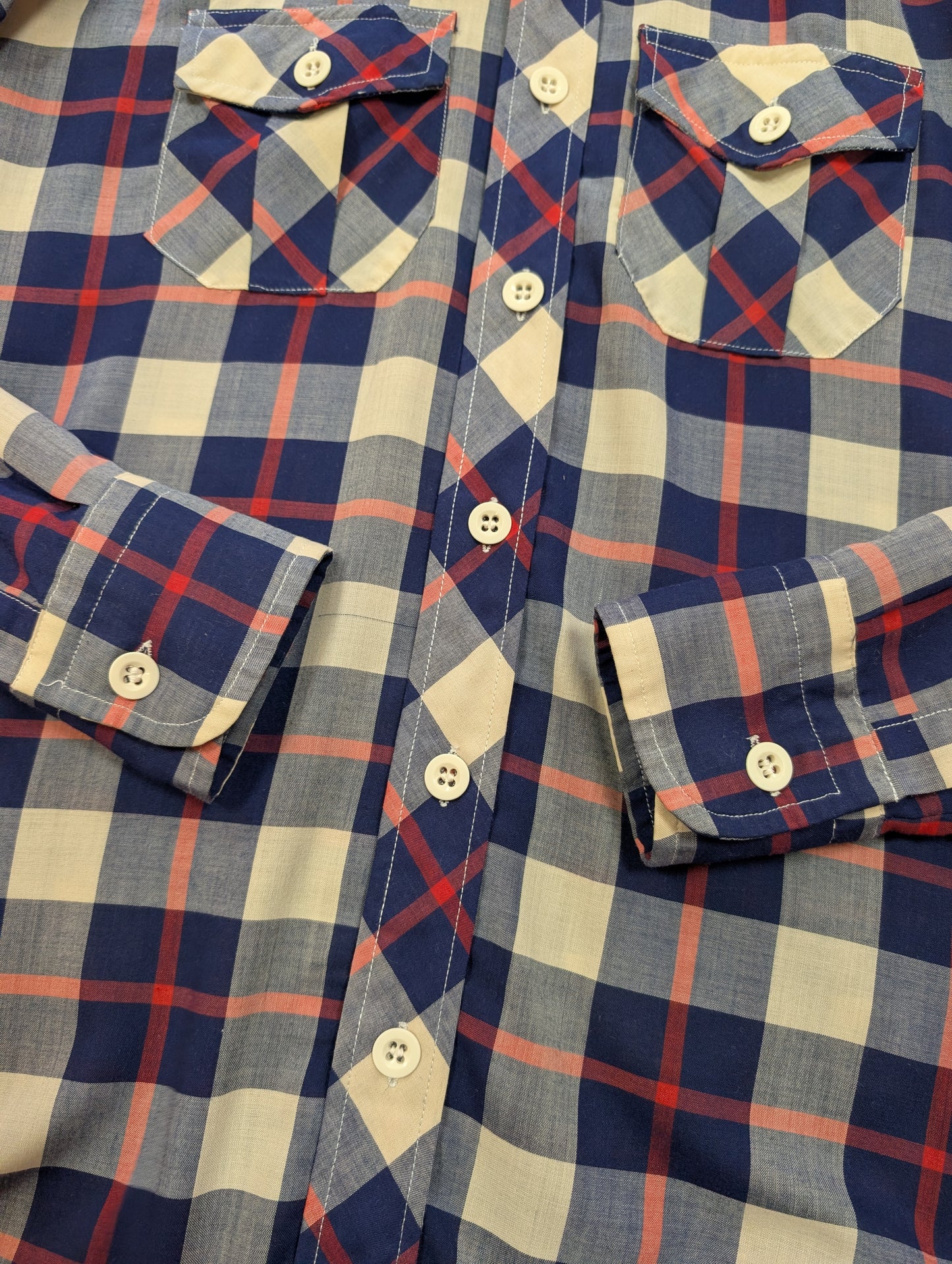 1970s Ben Sherman check dagger collar shirt