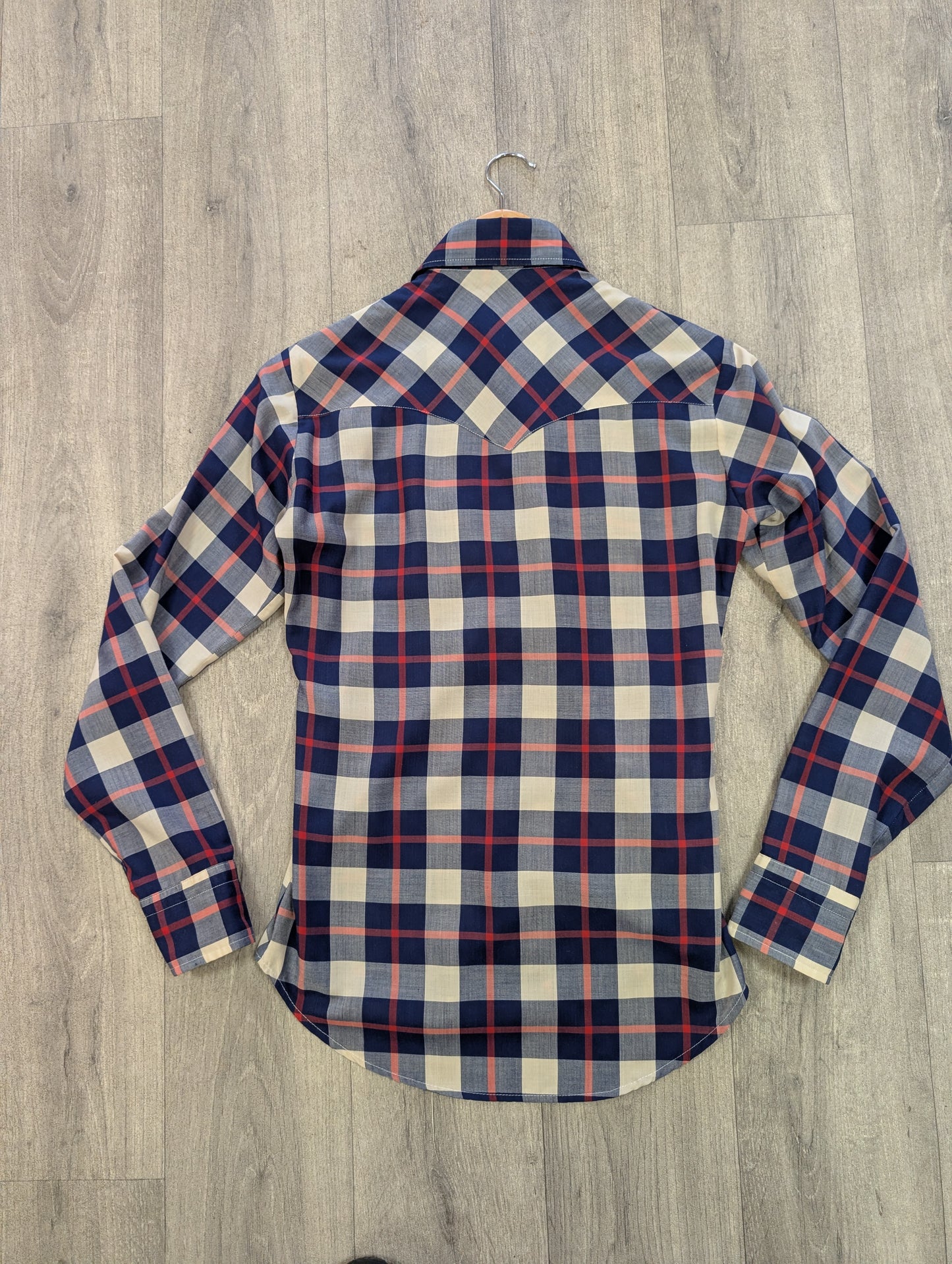1970s Ben Sherman check dagger collar shirt