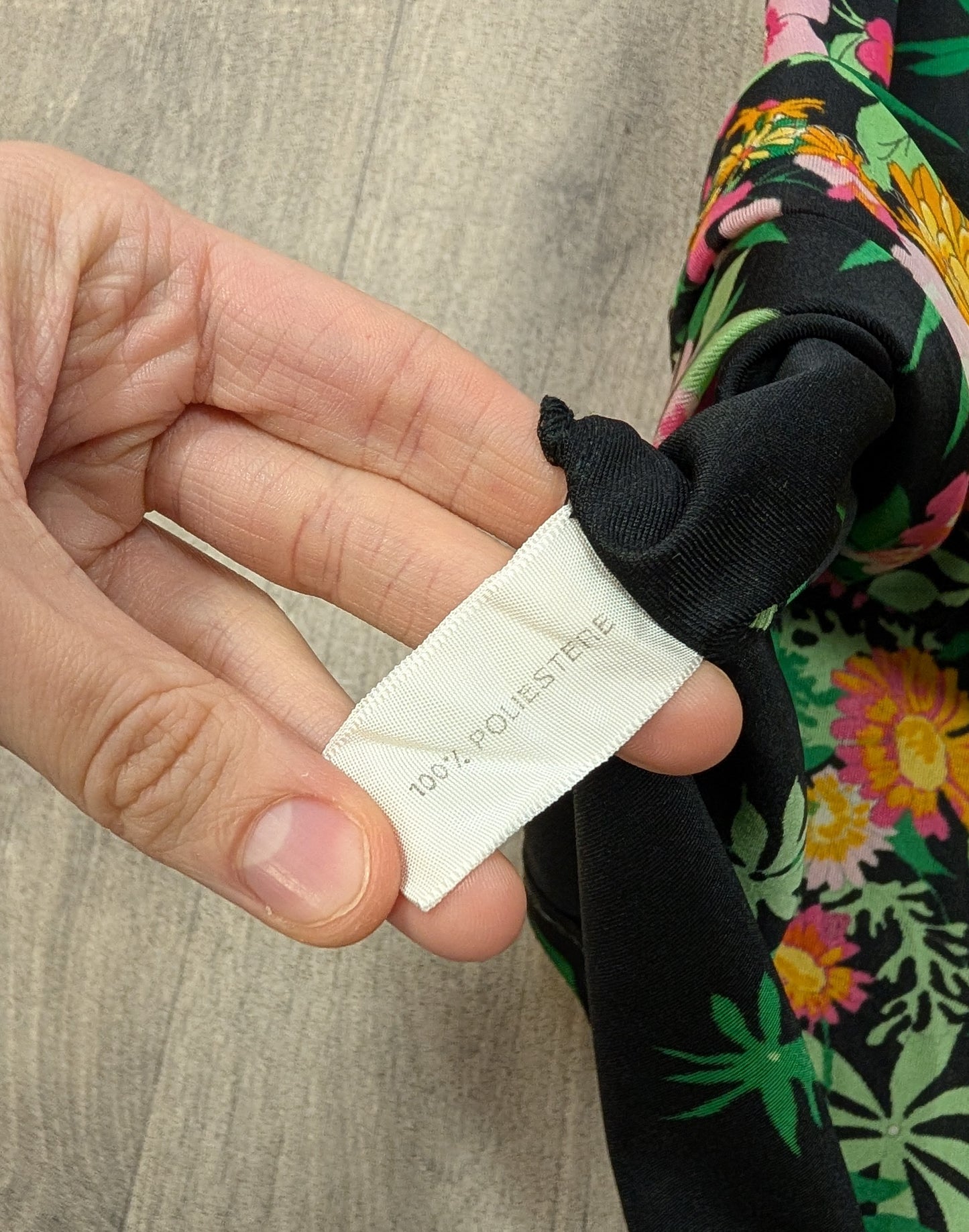 Deadstock 1970s floral dress - S/8/10