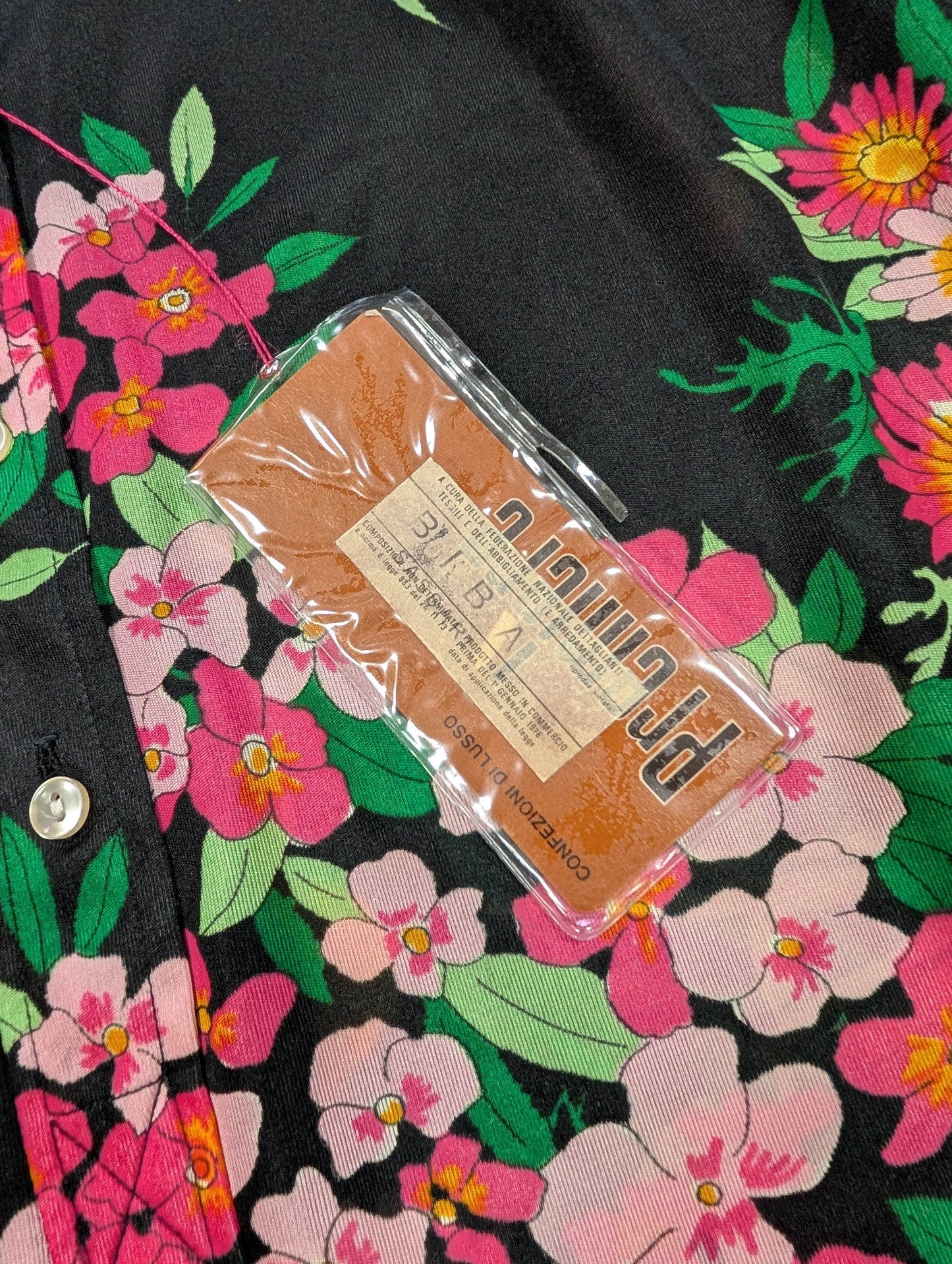 Deadstock 1970s floral dress - S/8/10