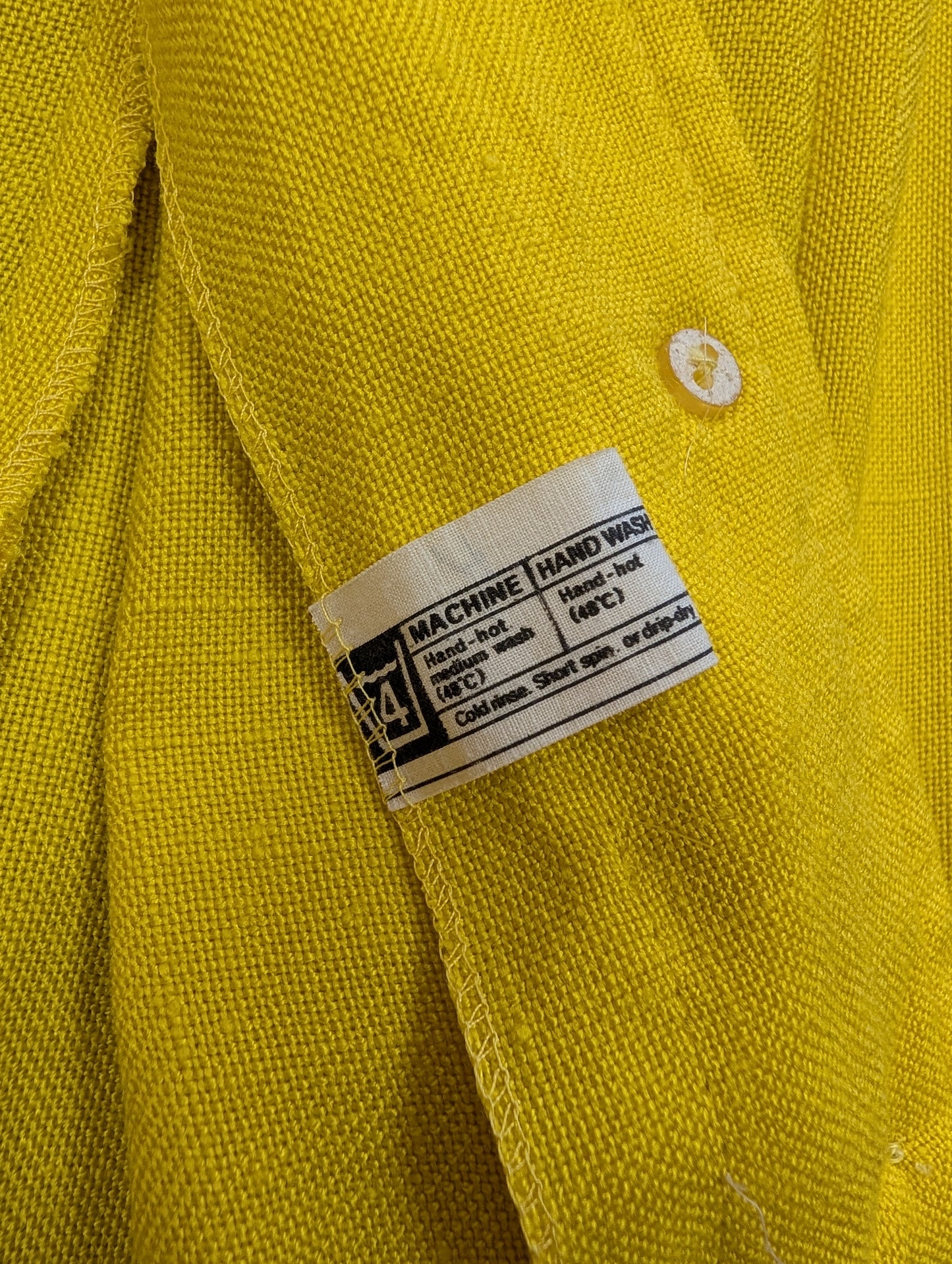 1970s Windsmoor yellow skirt suit - S/M/10/12
