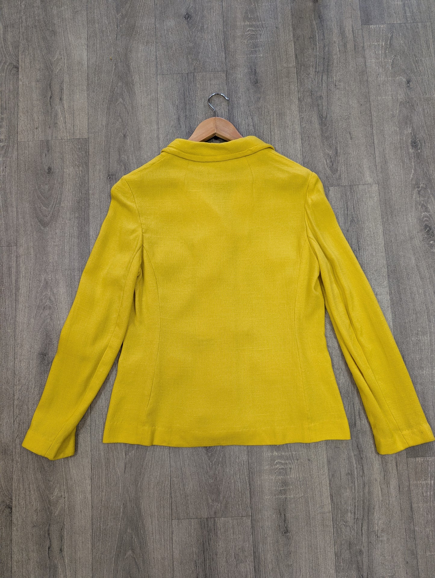 1970s Windsmoor yellow skirt suit - S/M/10/12