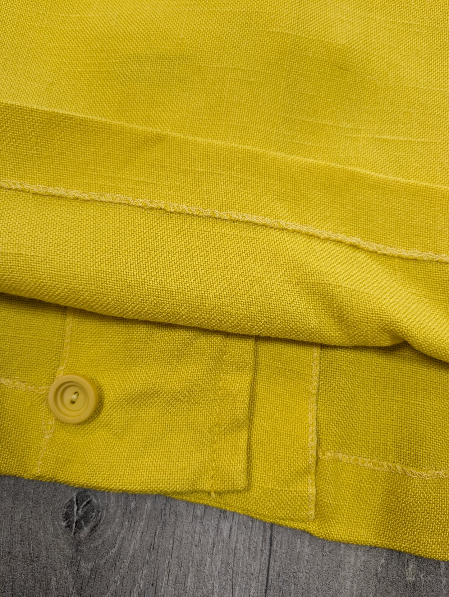 1970s Windsmoor yellow skirt suit - S/M/10/12