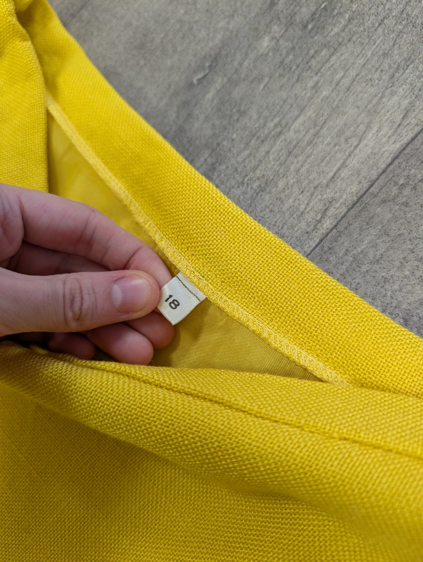 1970s Windsmoor yellow skirt suit - S/M/10/12