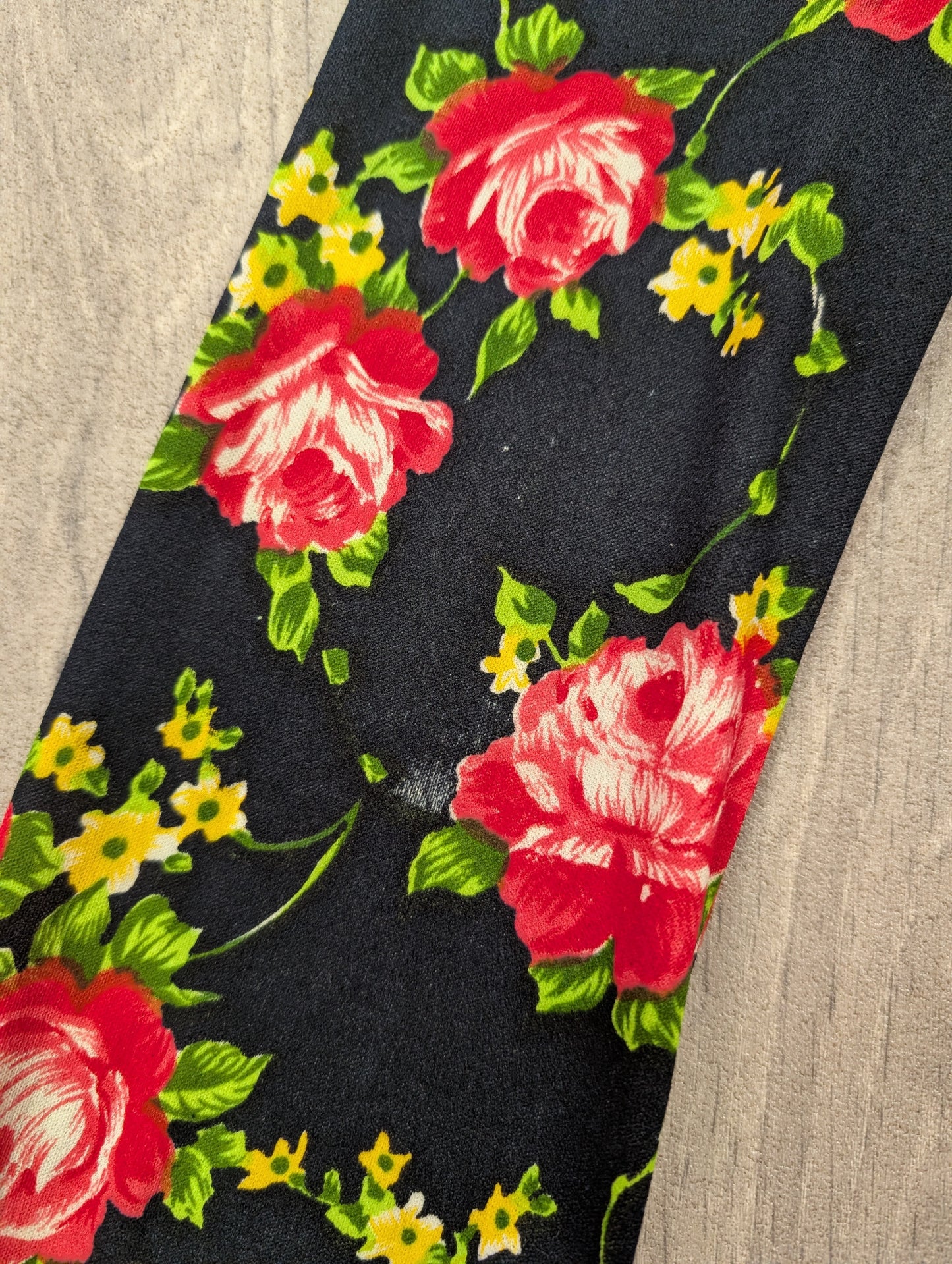 1970s floral tie waist shirt - XS/6