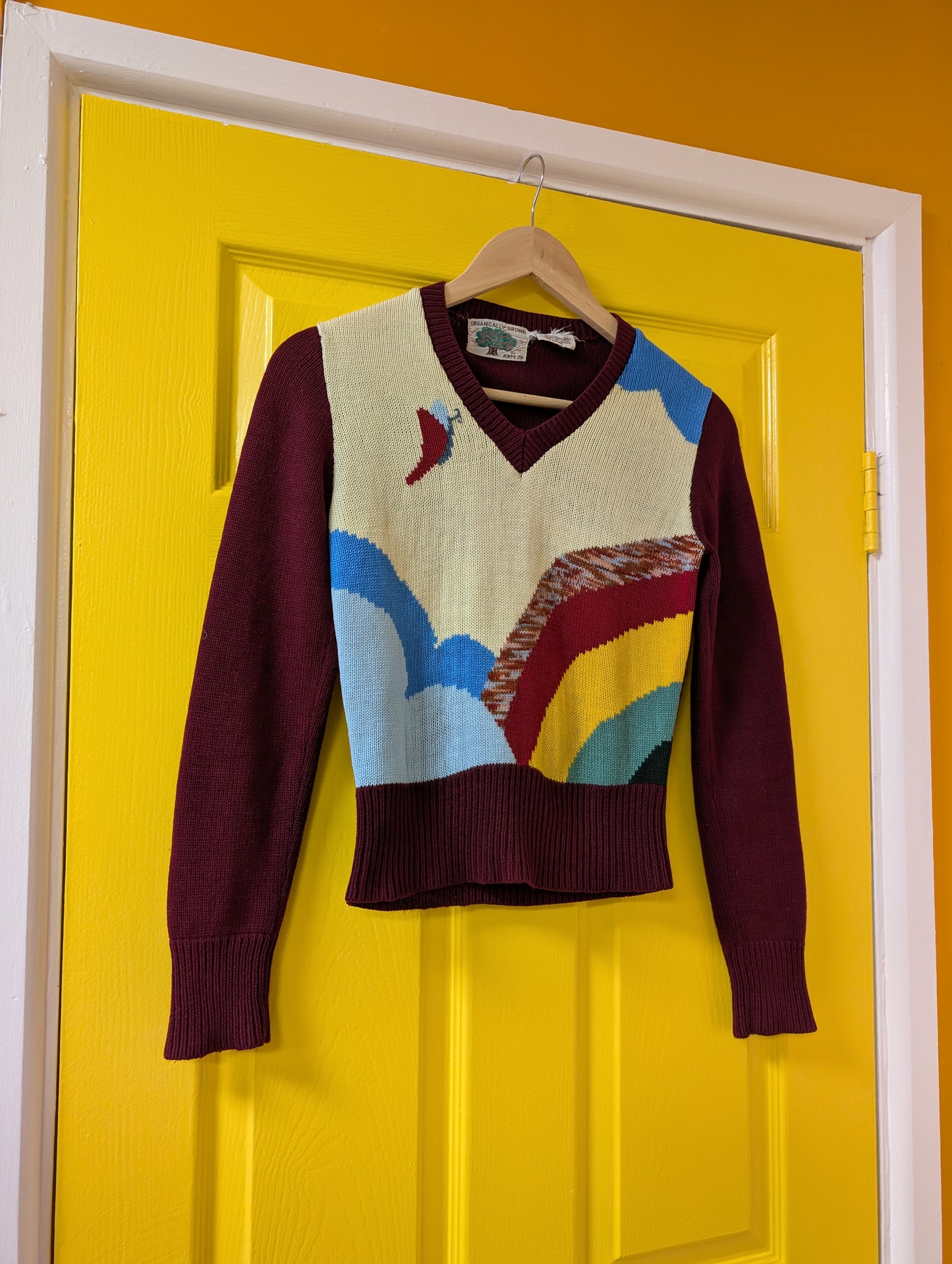 1970s Organically Grown by Arpeja novelty jumper - XS