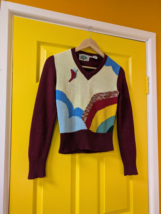 1970s Organically Grown by Arpeja novelty jumper - XS