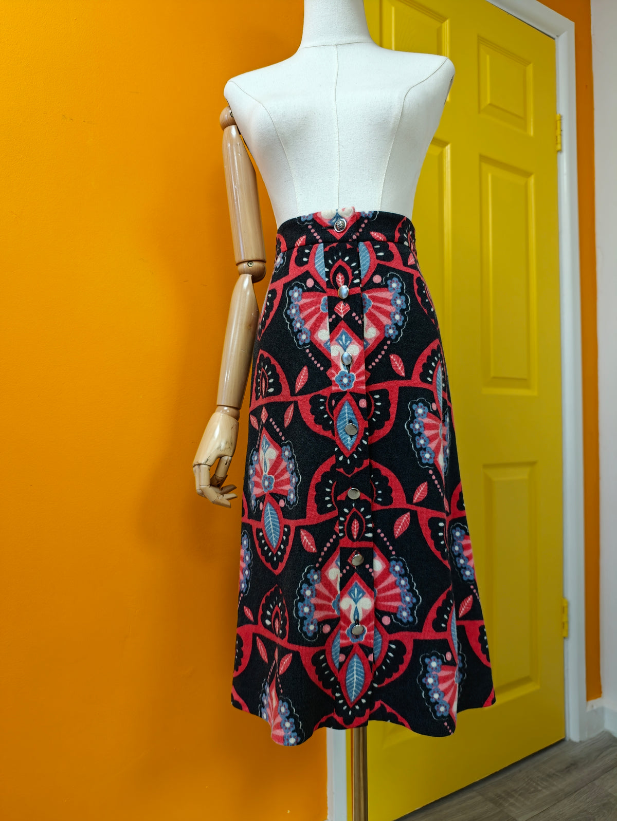 Gorgeous 1960s Eva Fisher couture wool skirt suit - S/8/10