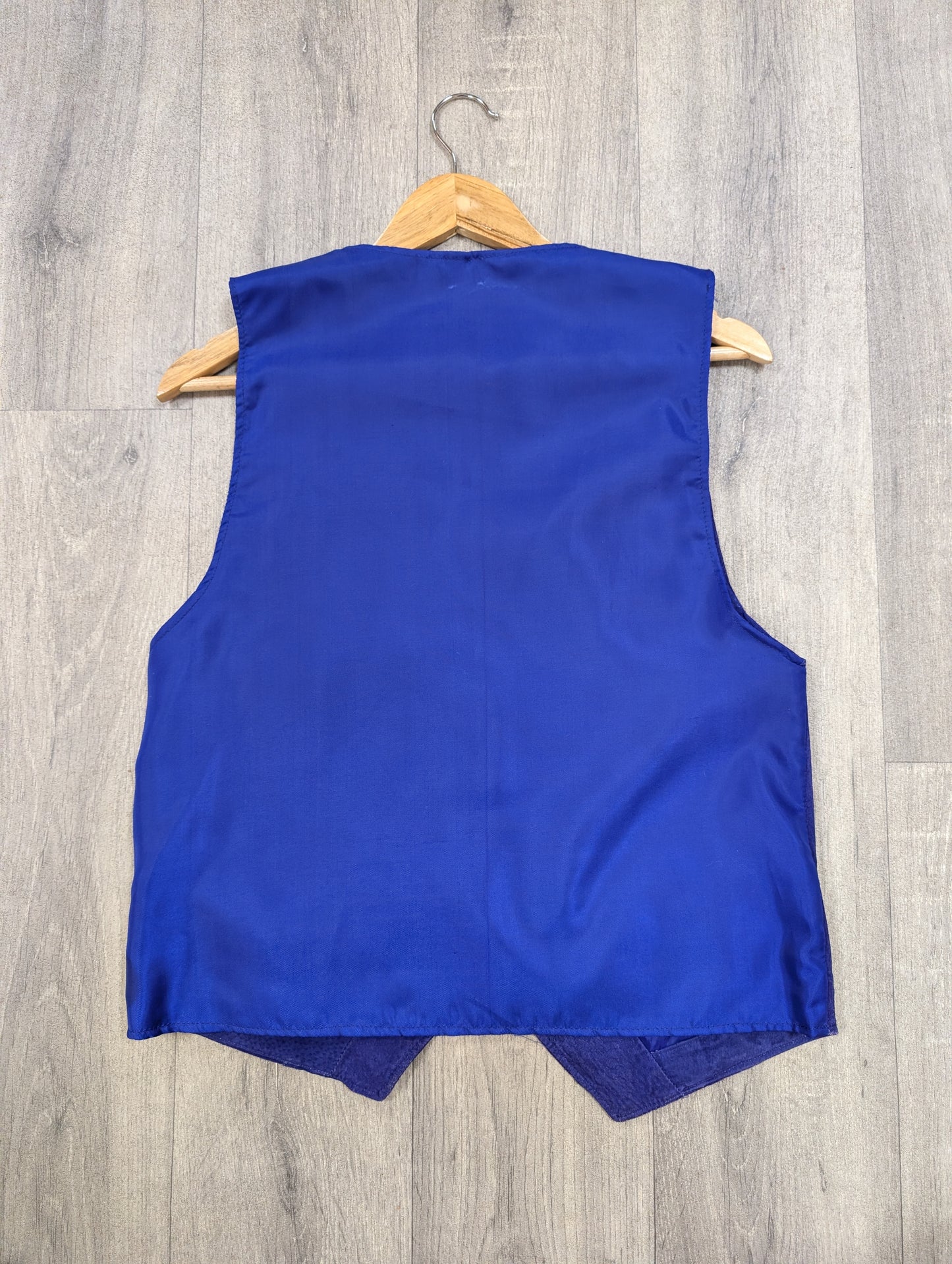 1990s Don't Stop purple suede waistcoat