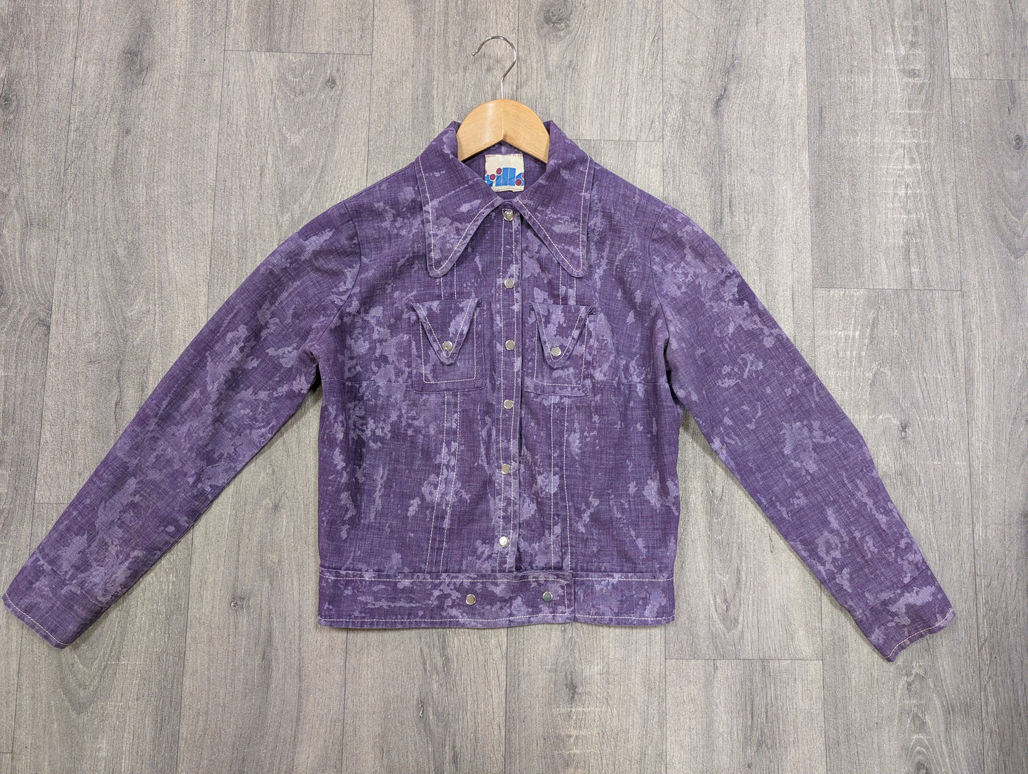 1970s Frills purple jacket - XS/S/6/8