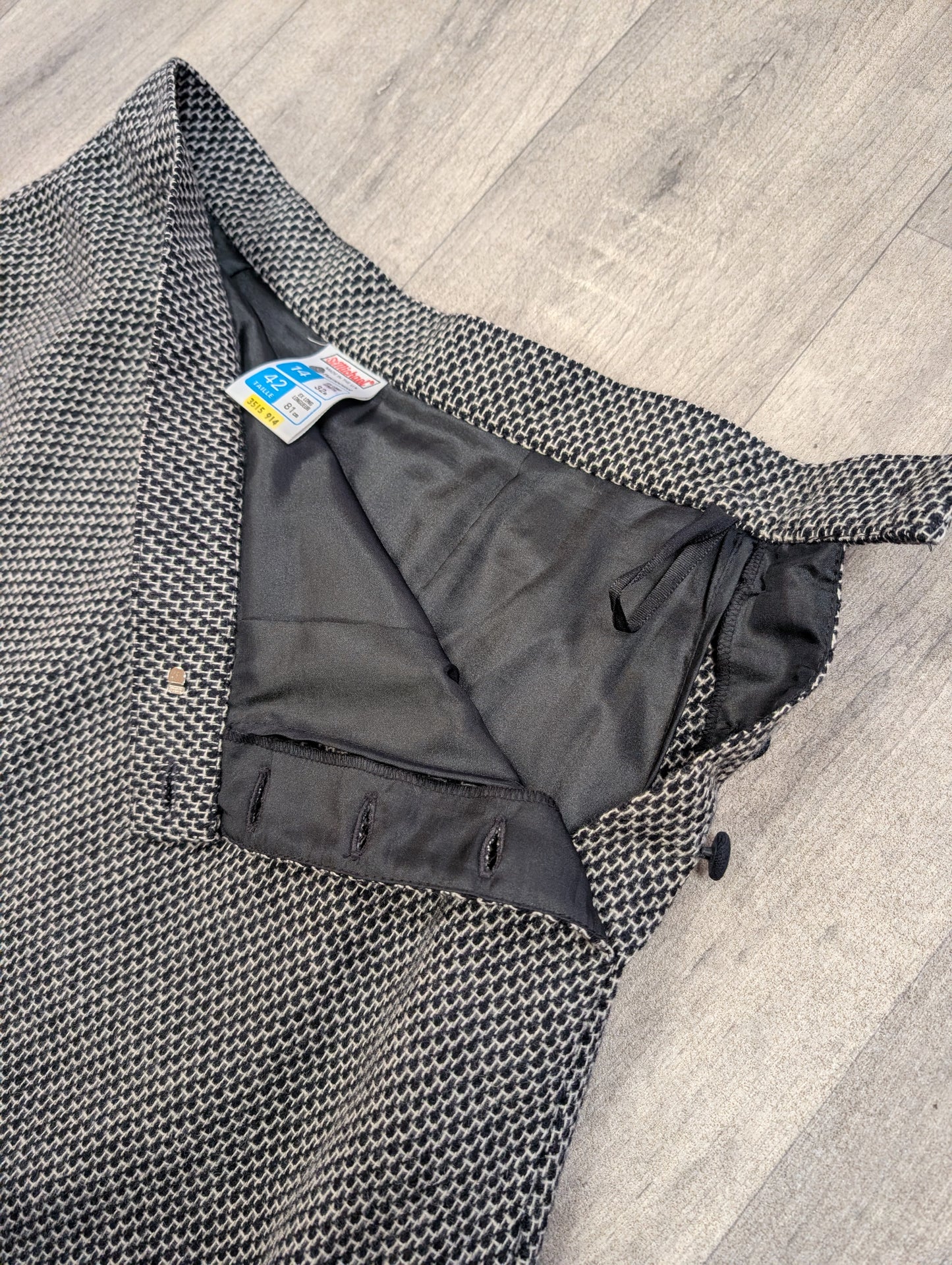 1980s St Michael pure new wool skirt suit - S/10