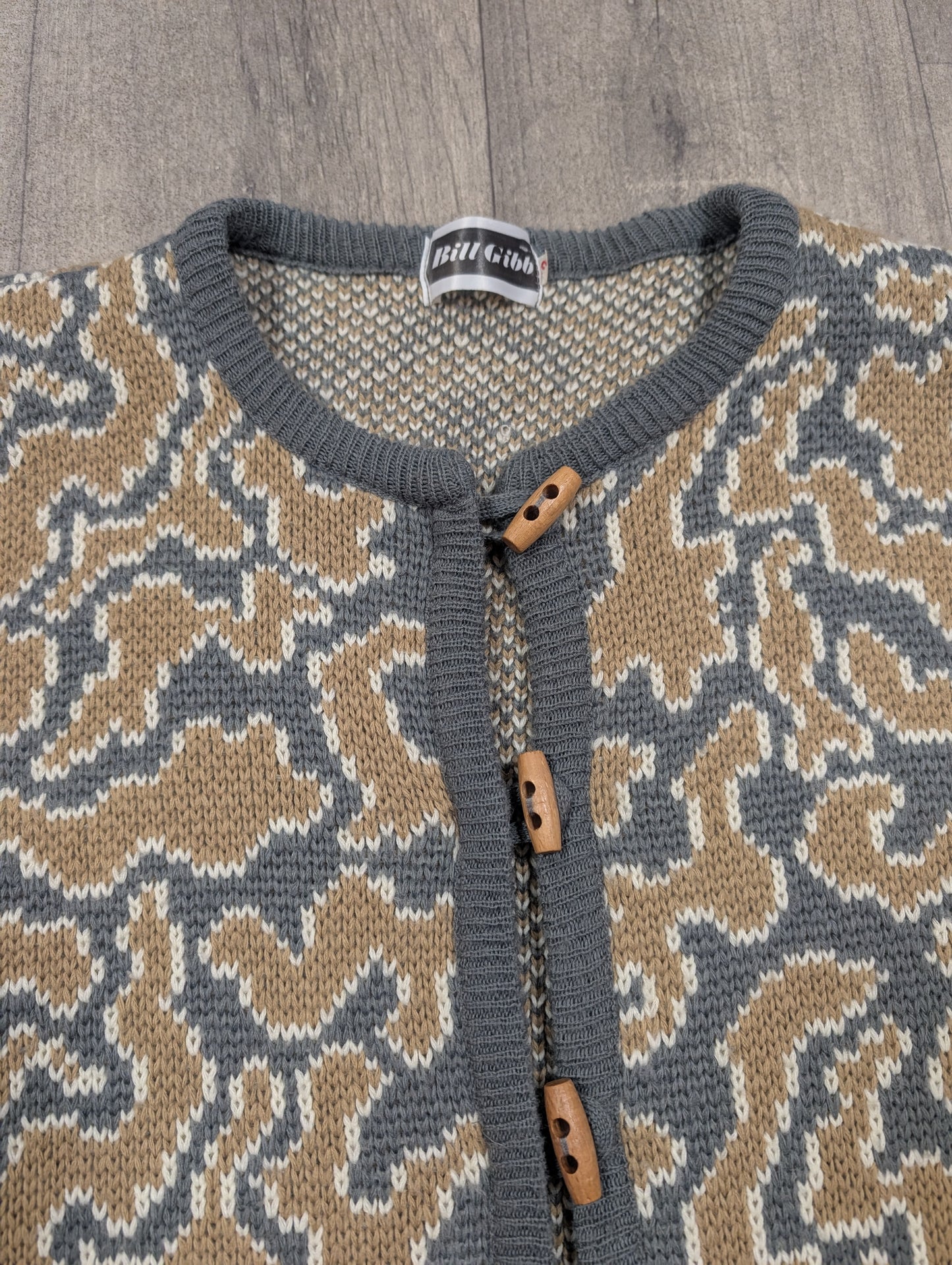 1980s Bill Gibb wool blend cardigan - S/M