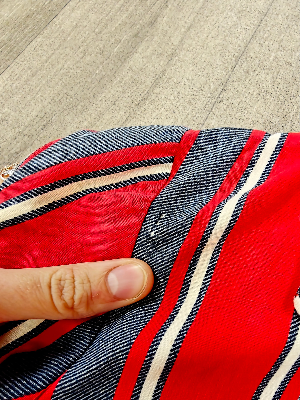 1960s Shapiro Melbourne striped cotton dress - L/16/18