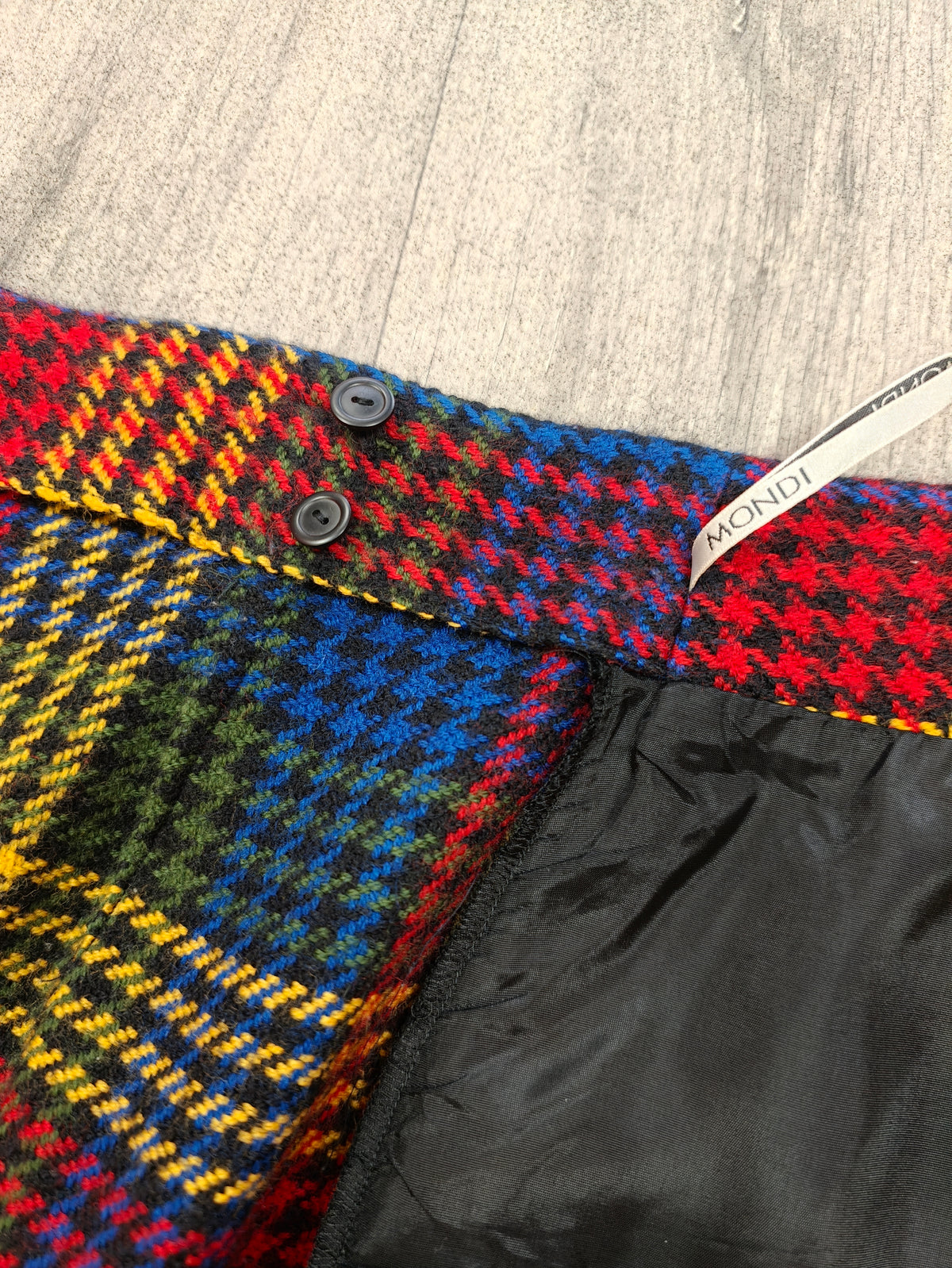 1980s Mondi wool wrap skirt - 29"/30" waist
