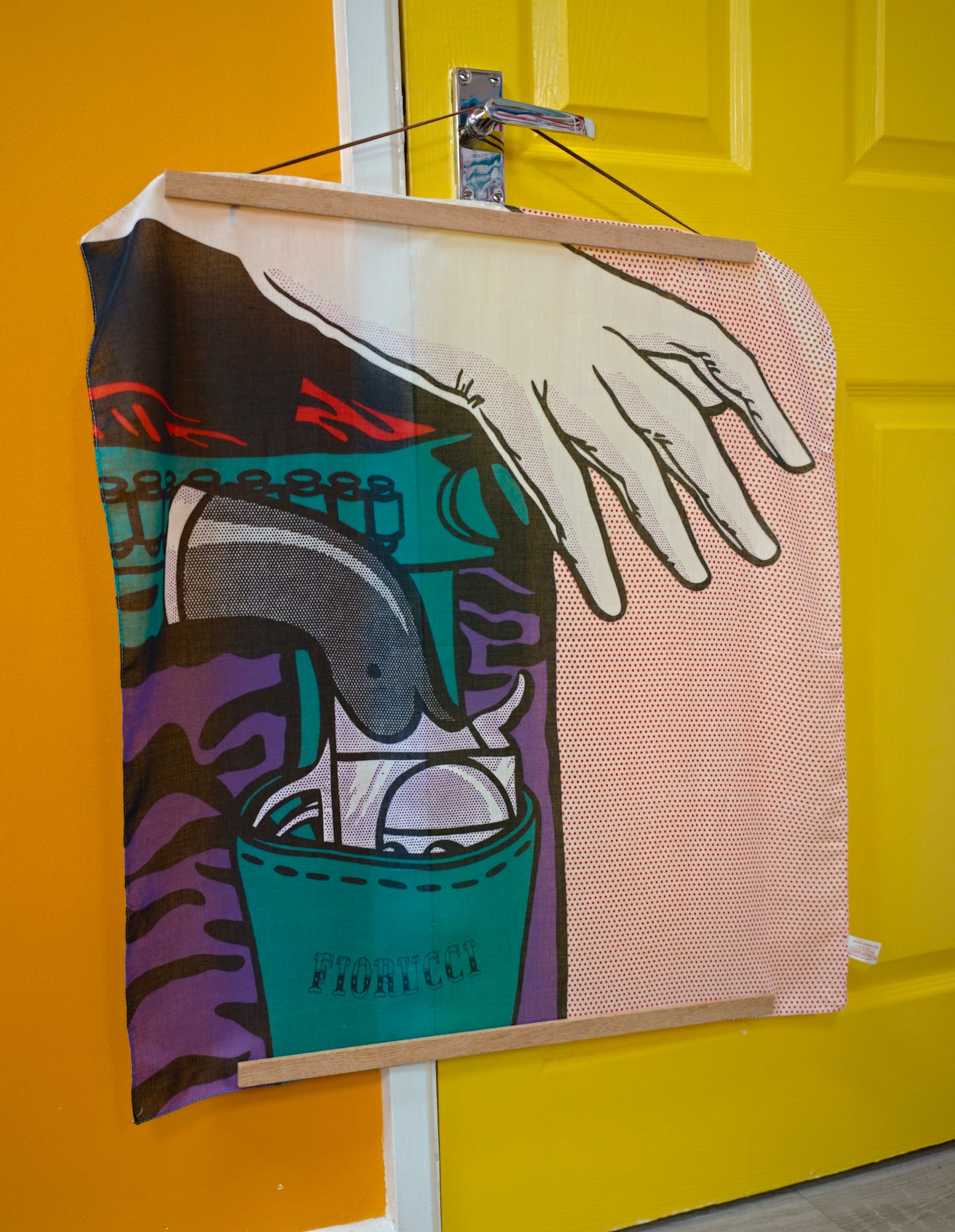 1970s Fiorucci pop art Roy Lichtenstein scarf