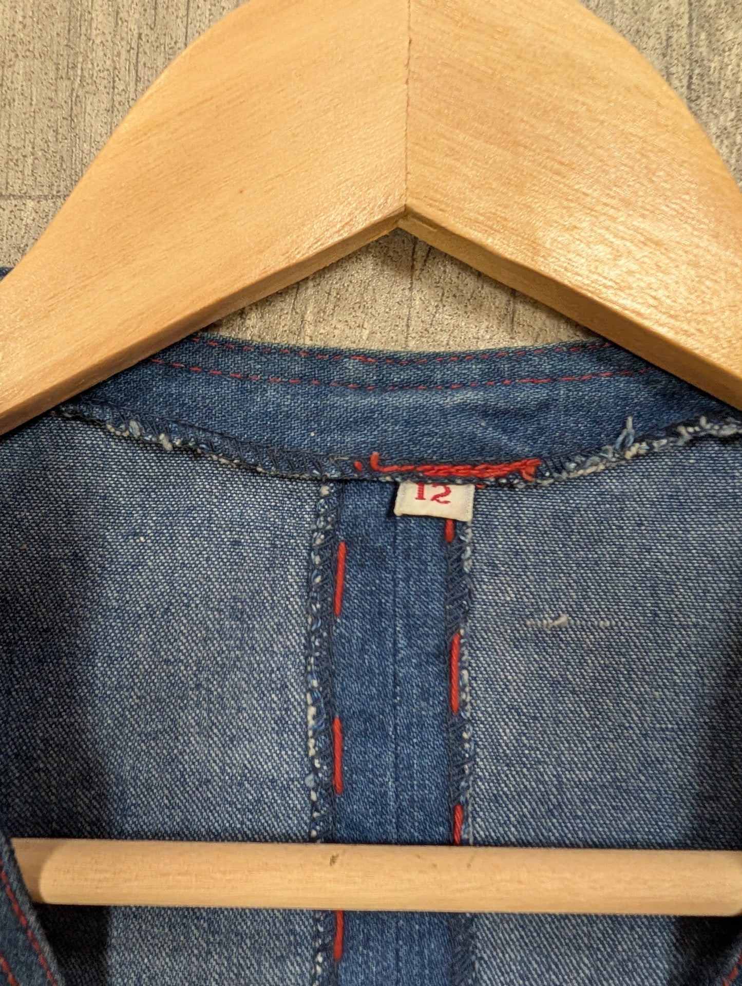 1970s Jump Jeans denim waistcoat - XS