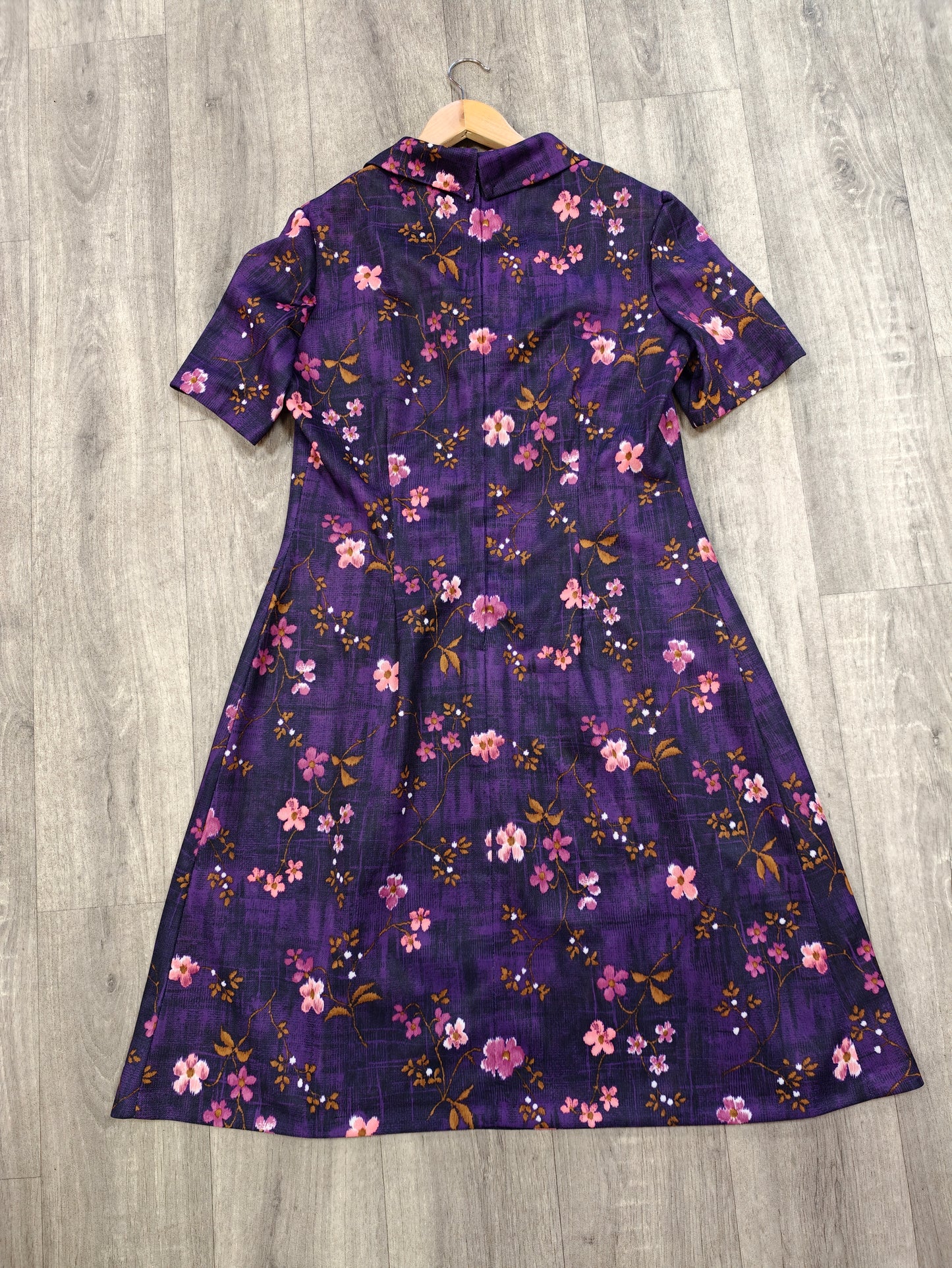1970s floral dress - L/16