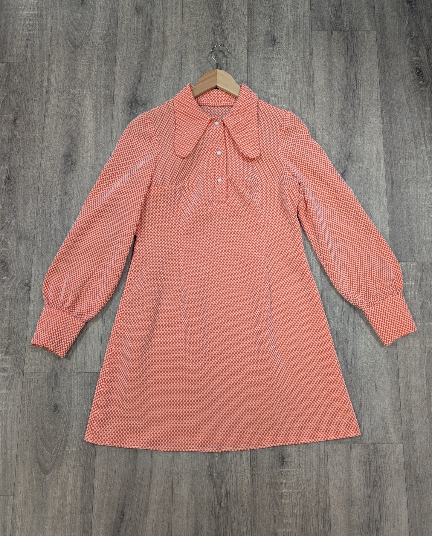 1960s beagle collar mini dress - S/8/10