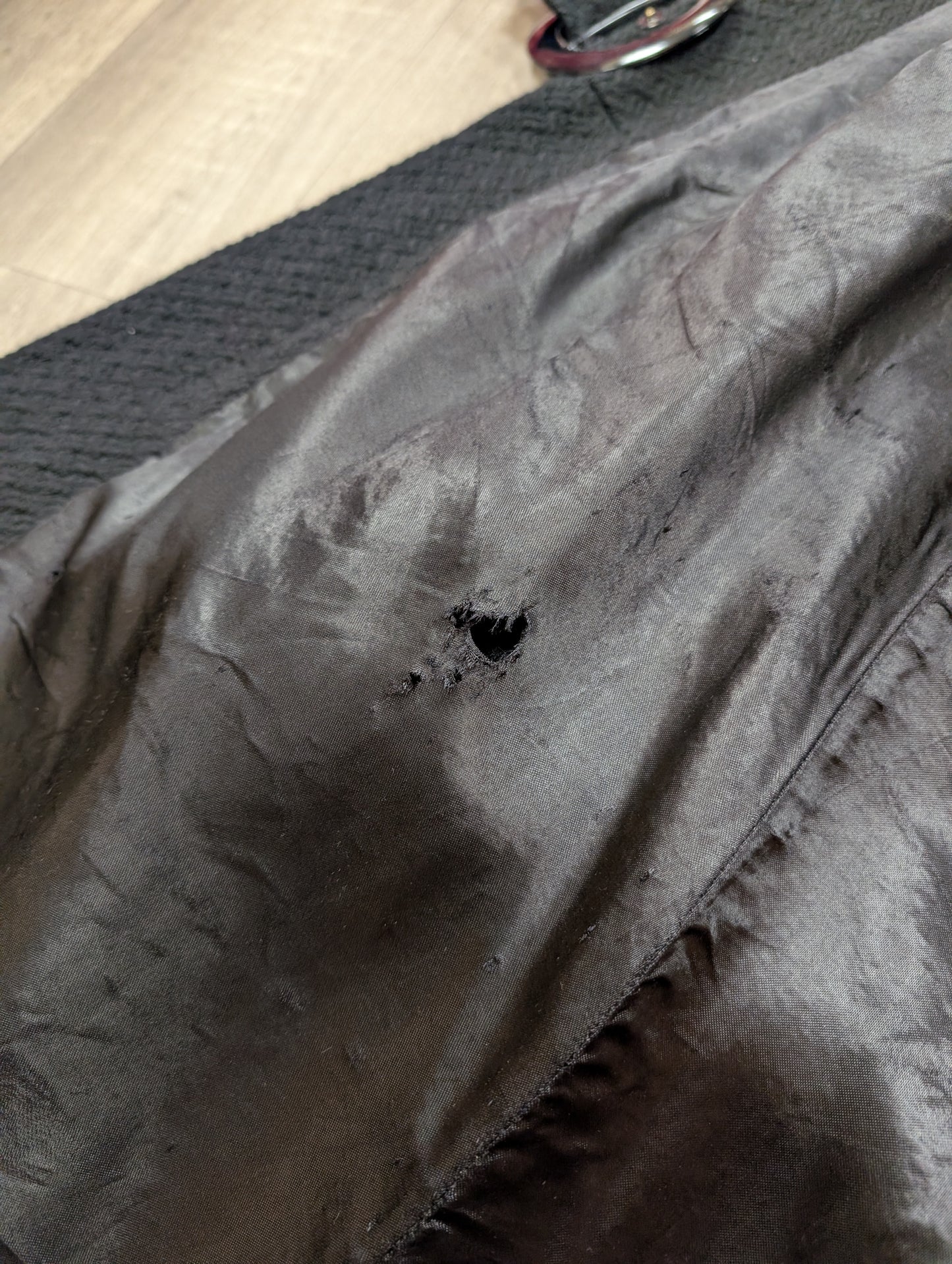 1960s black wool coat - S/M