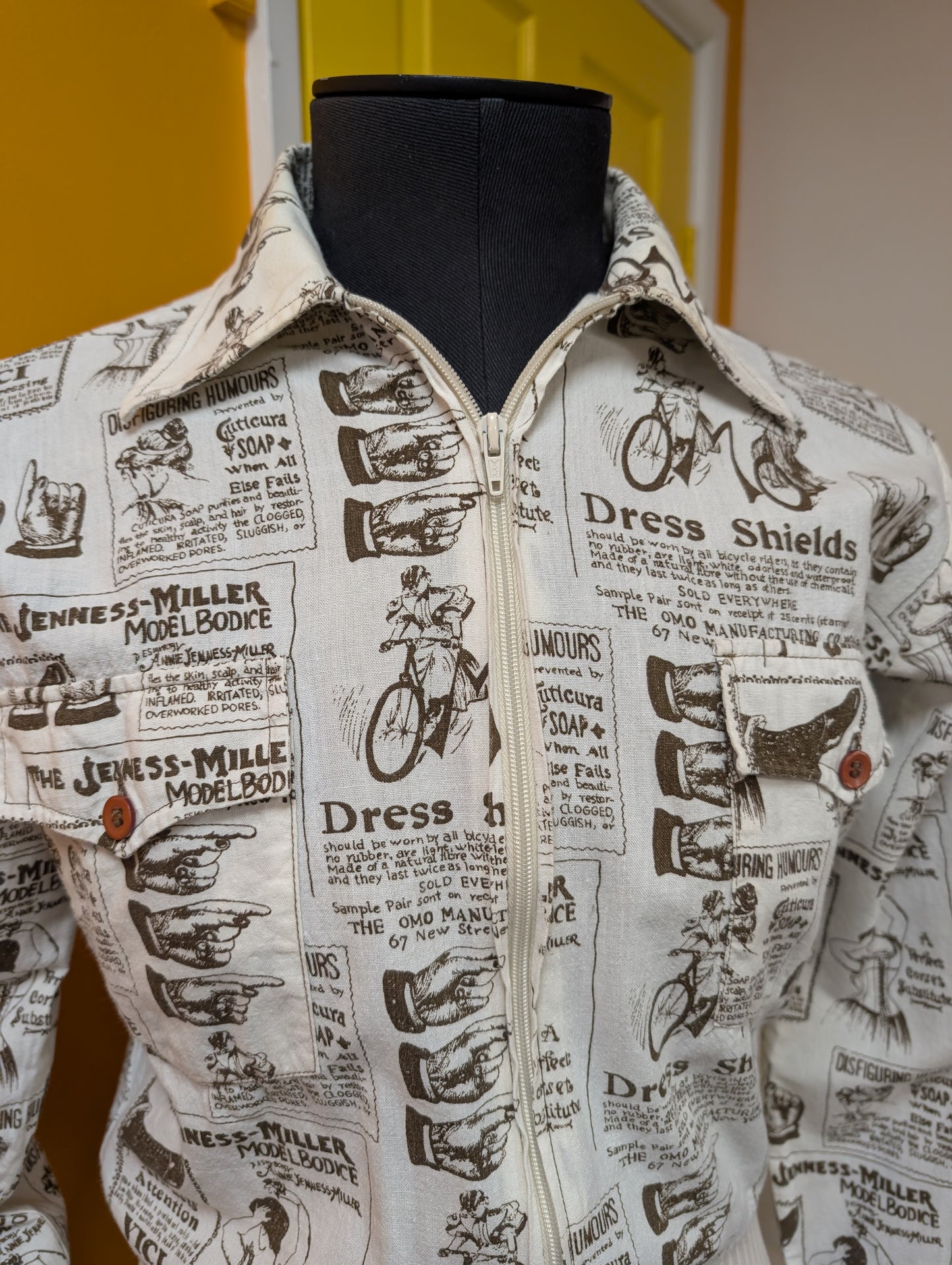 1970s newspaper advertising print jacket