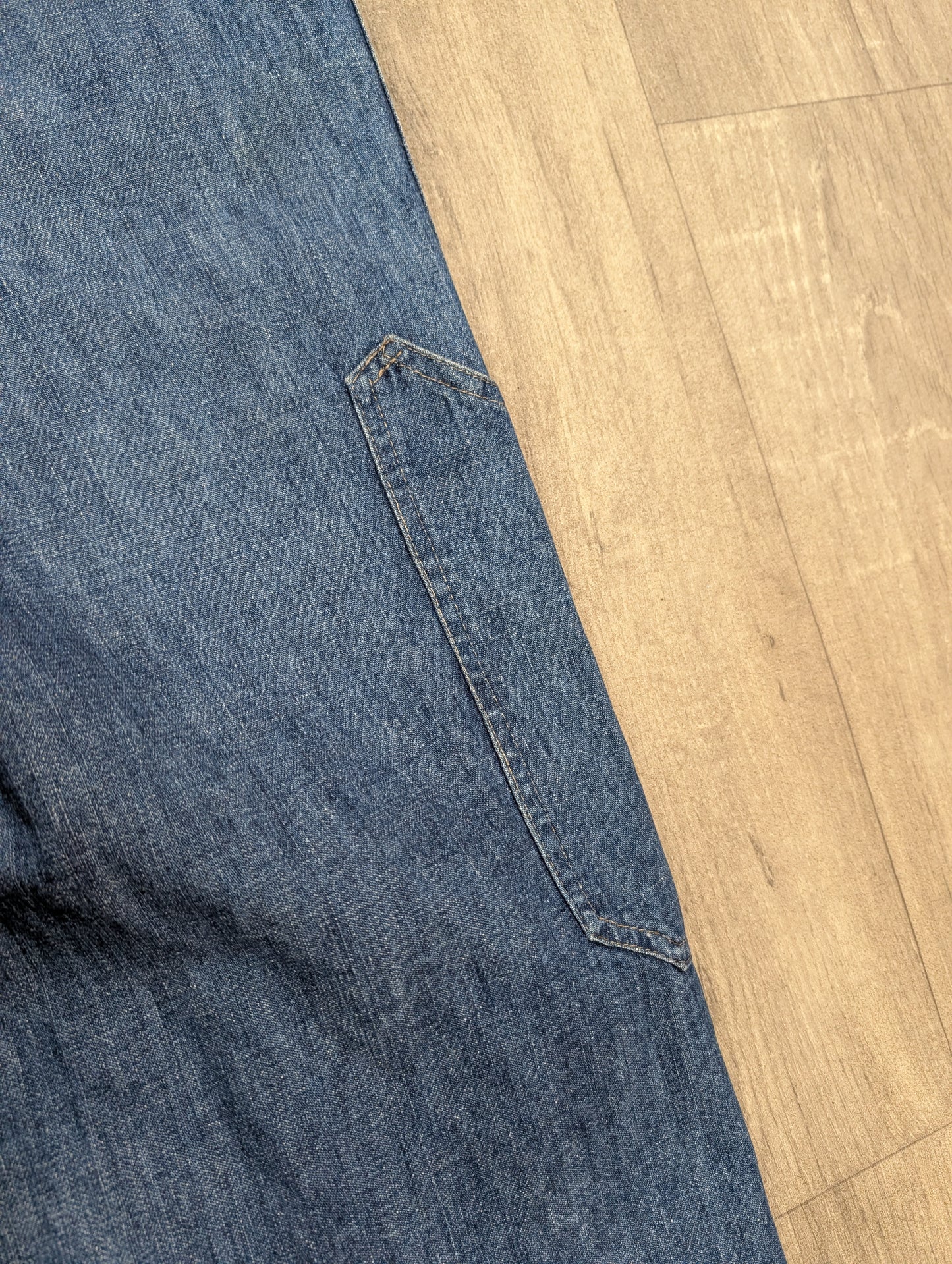 Epic 1970s Fred Roy denim jumpsuit - S/8/10