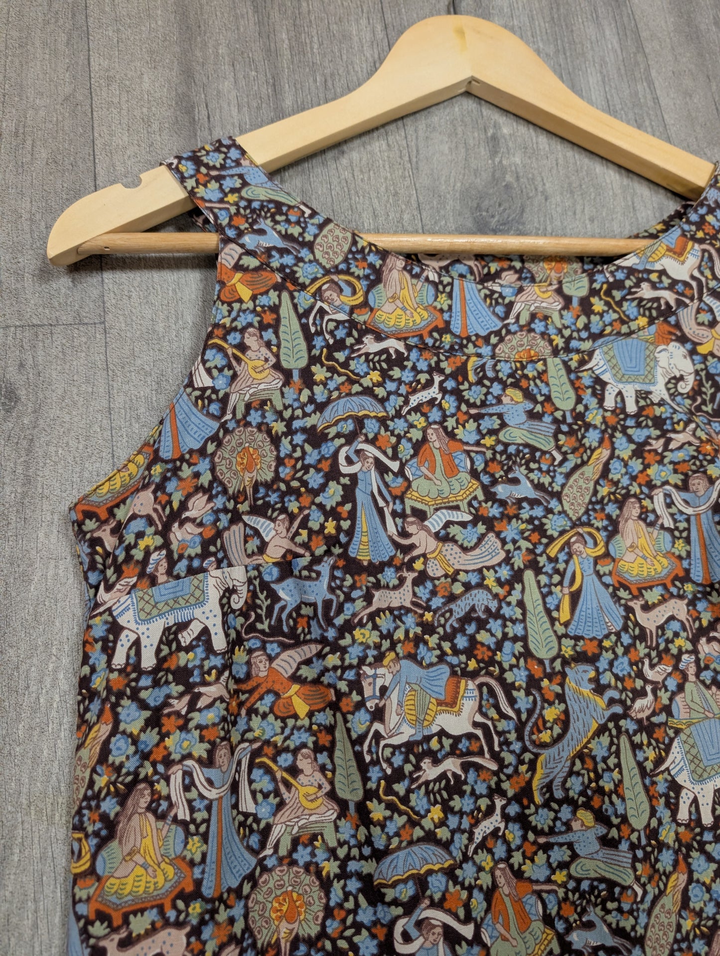 1960s Warrender Liberty fabric novelty print cotton dress - S/8