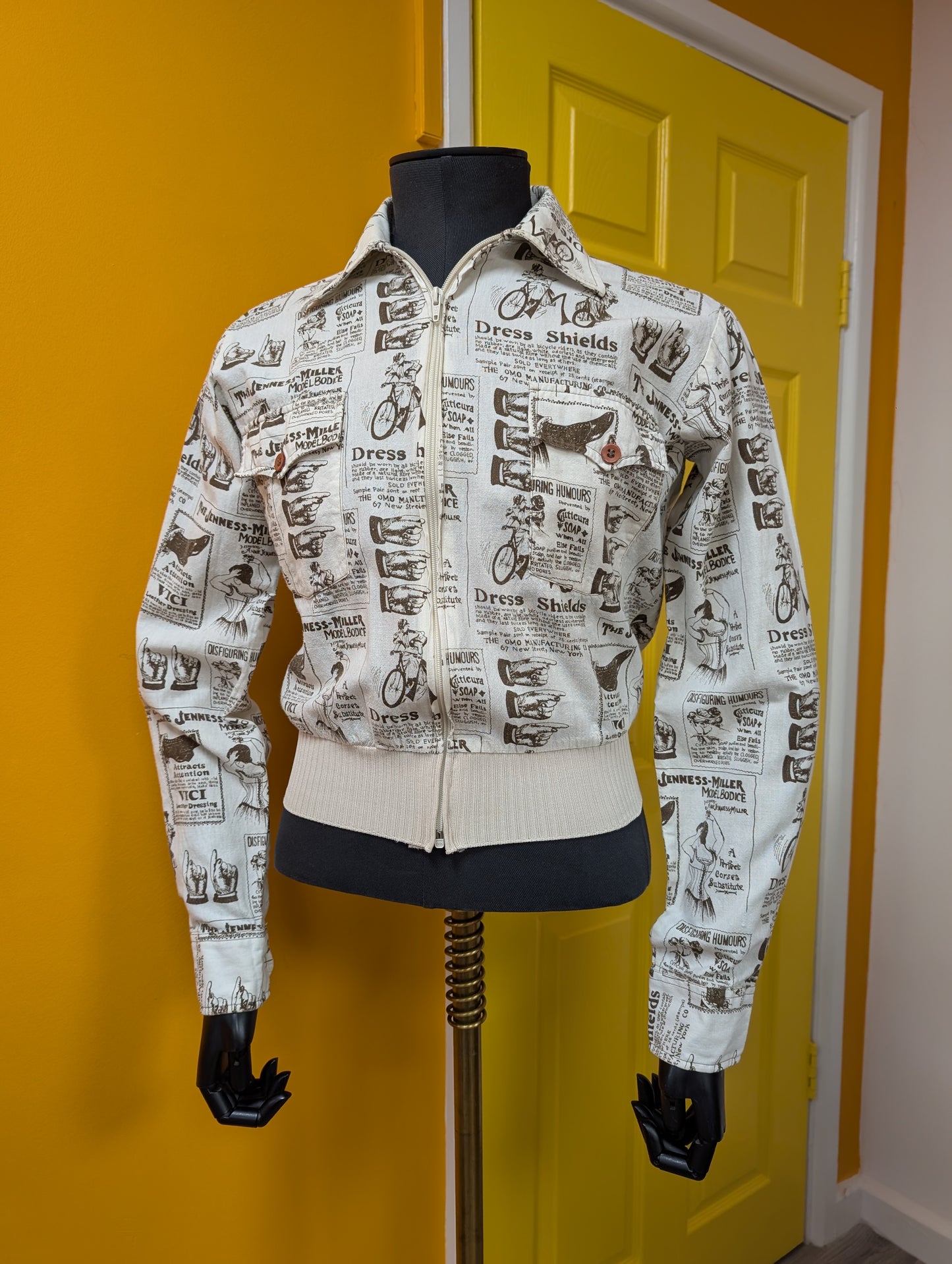 1970s newspaper advertising print jacket