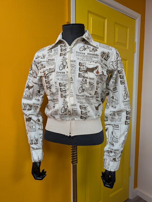 1970s newspaper advertising print jacket