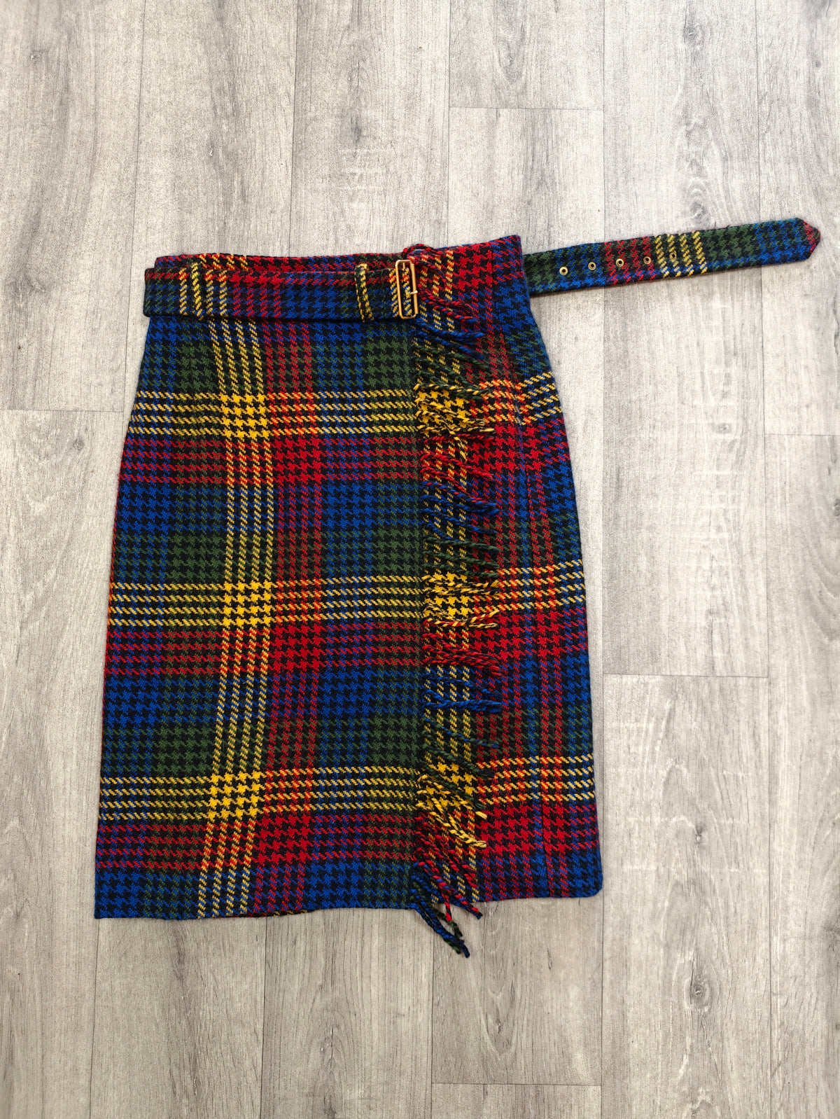 1980s Mondi wool wrap skirt - 29"/30" waist