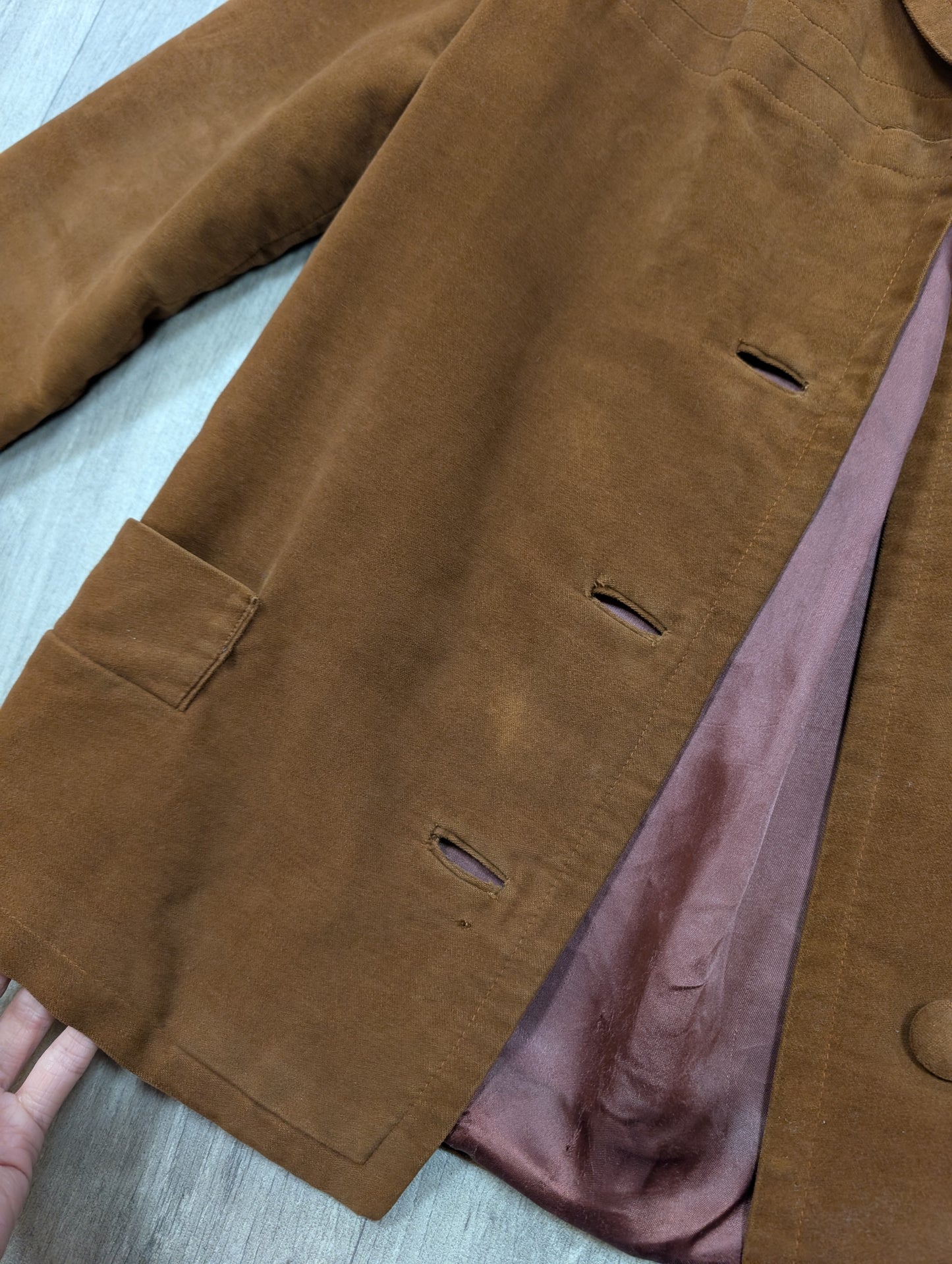 50s/60s Rumonte brown jacket - XS/S