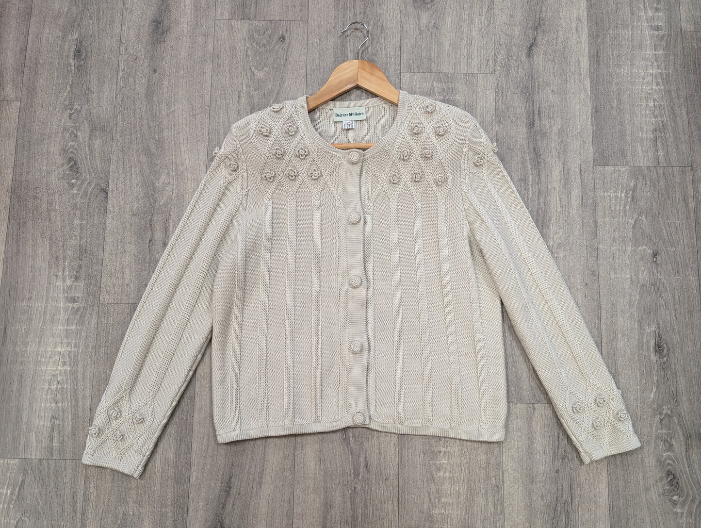 1990s Deirdre McGuire pima cotton cardigan