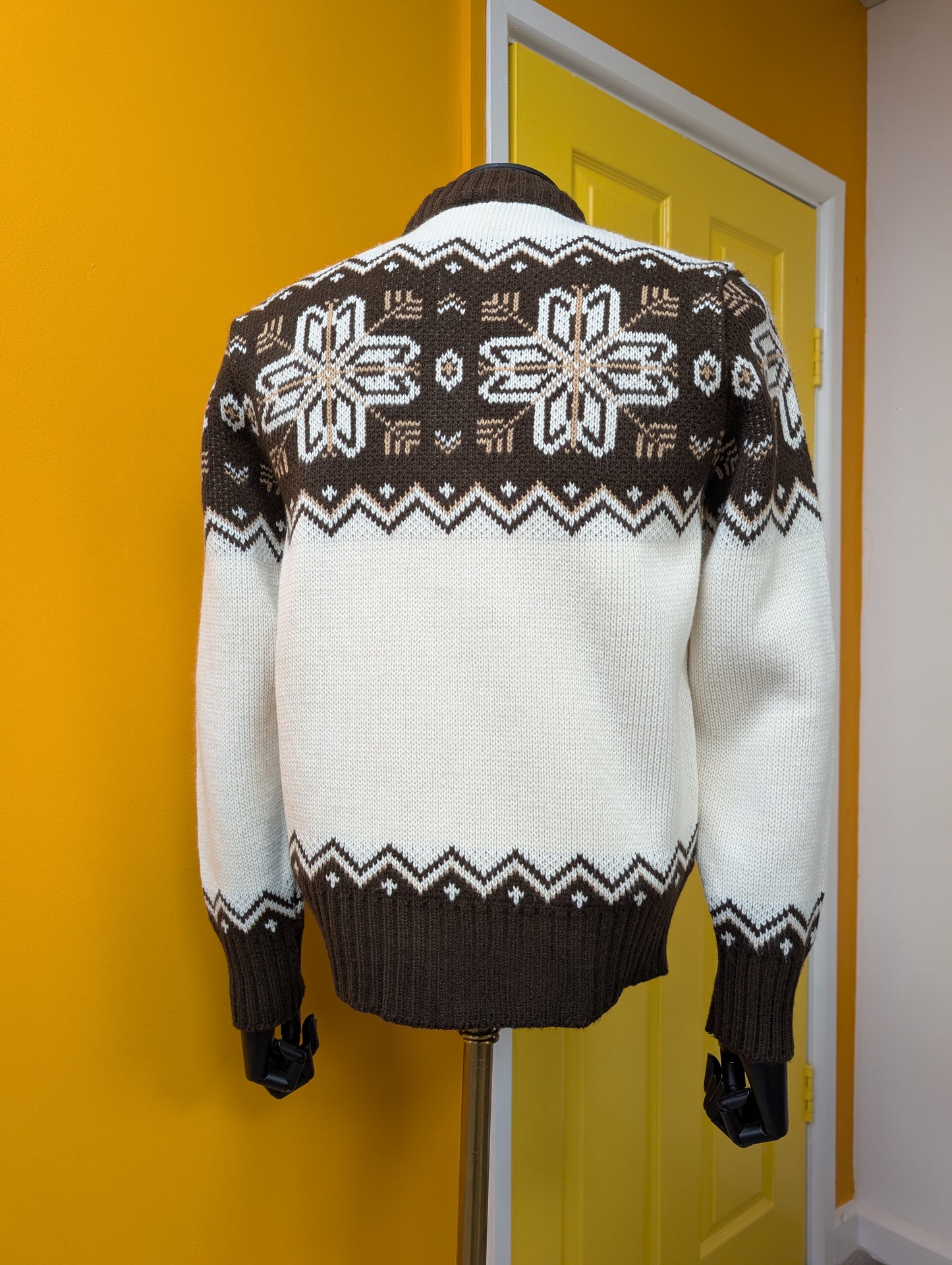 1970s St Michael acrylic zip up cardigan