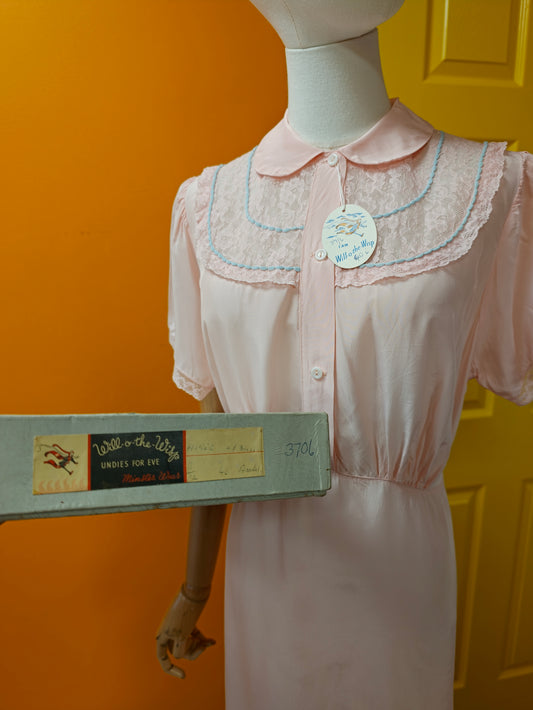 50s/60s Deadstock Will-O-The-Wisp by Minster nylon nightdress
