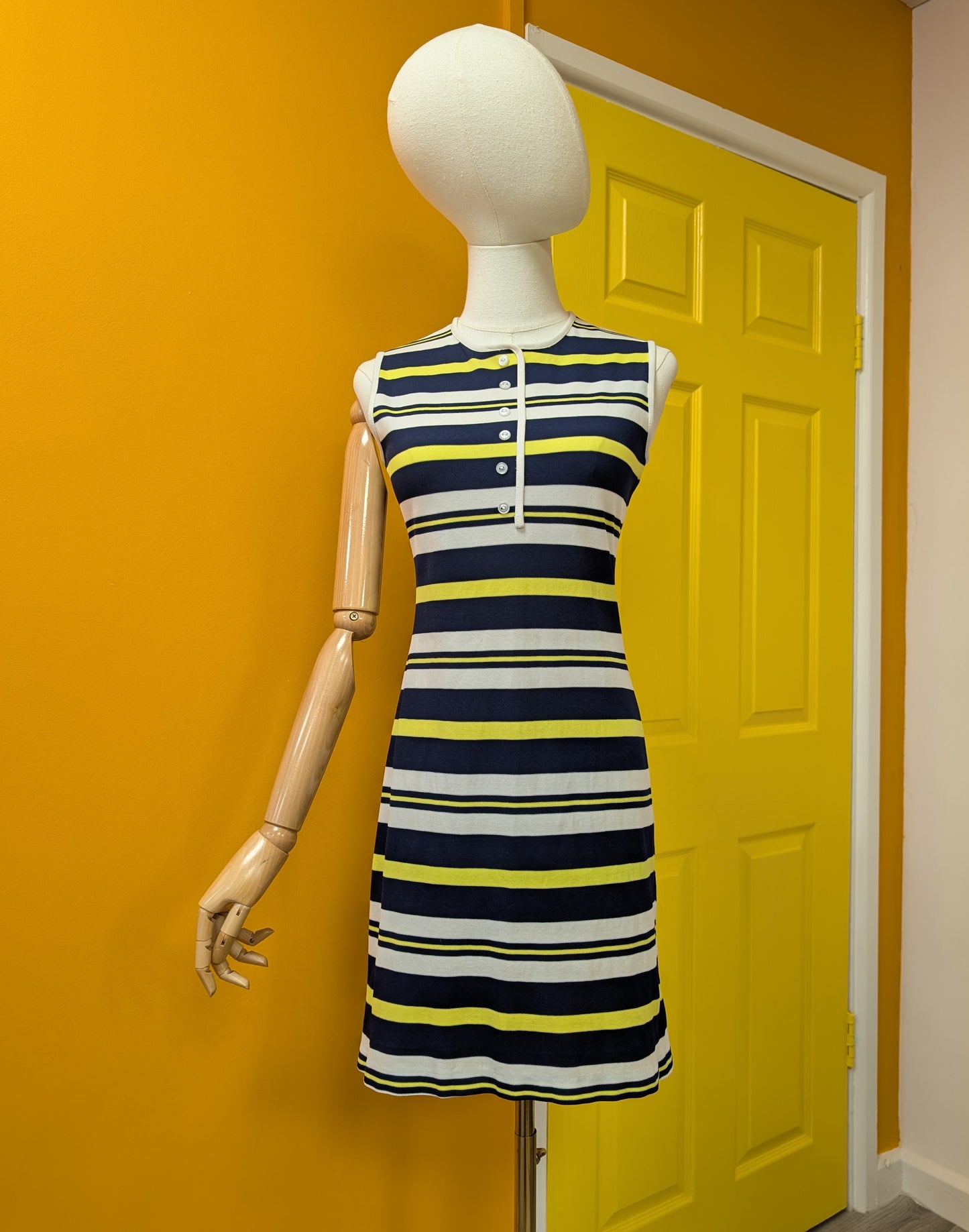 1960s striped mini dress - XS/S/6/8