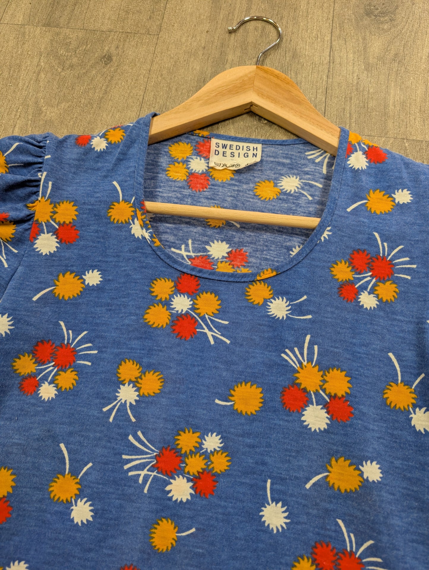 1970s Swedish Design tie waist top - XS/S