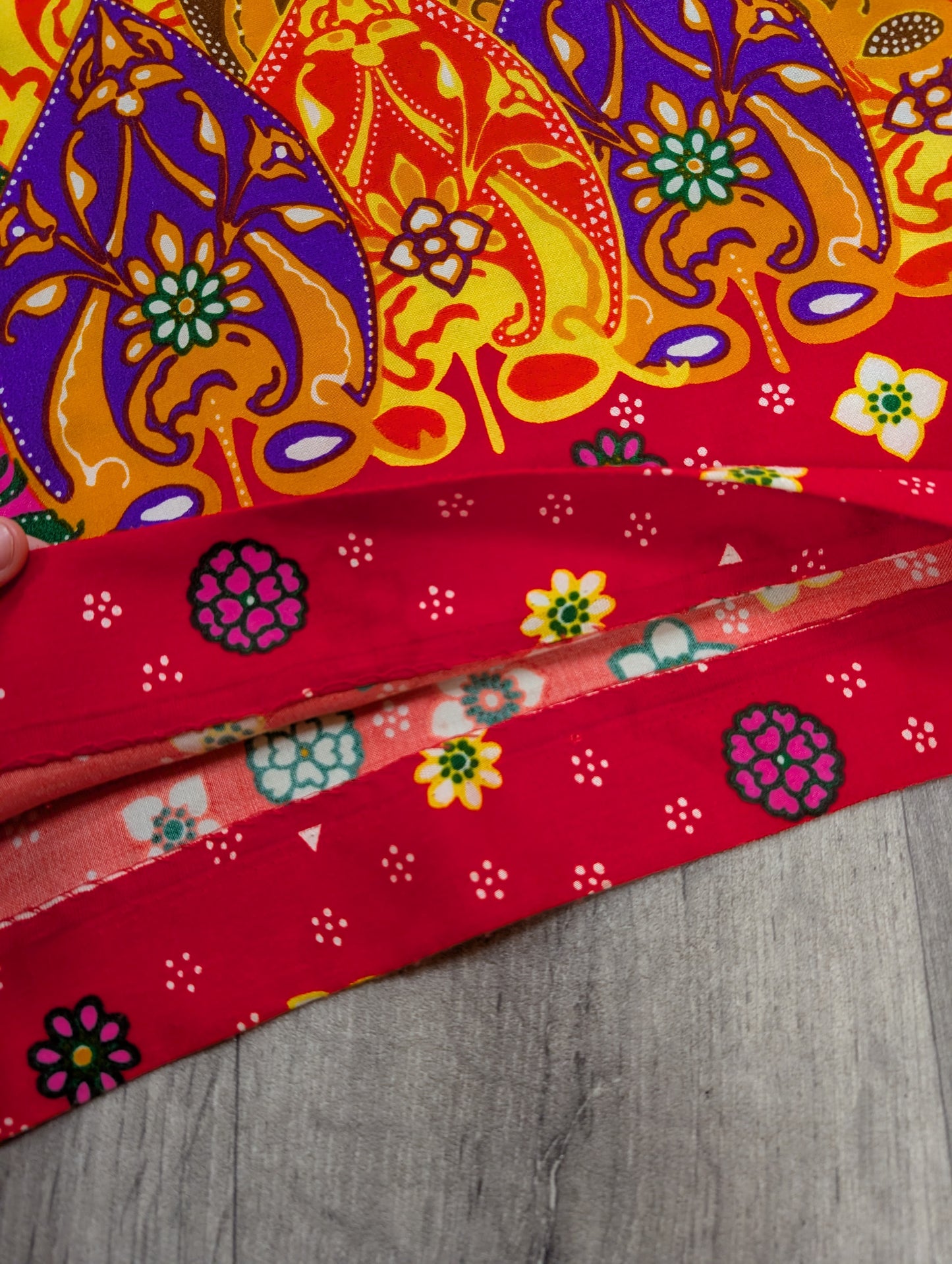 1970s Alex Colman California psychedelic palazzo pants - 26" waist