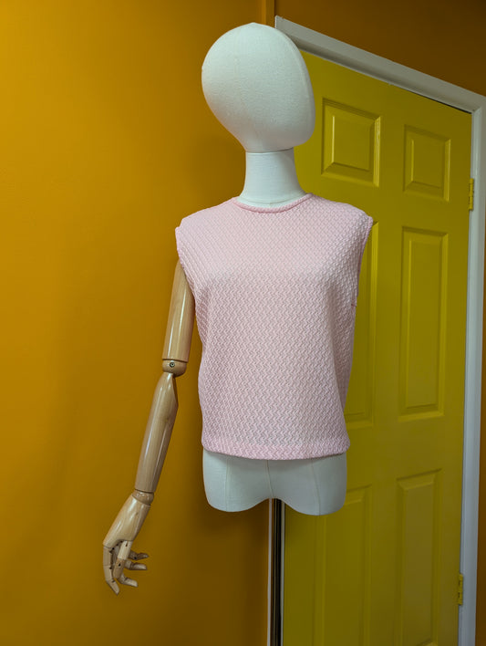 1960s St Michael pink top - M/L/14/16